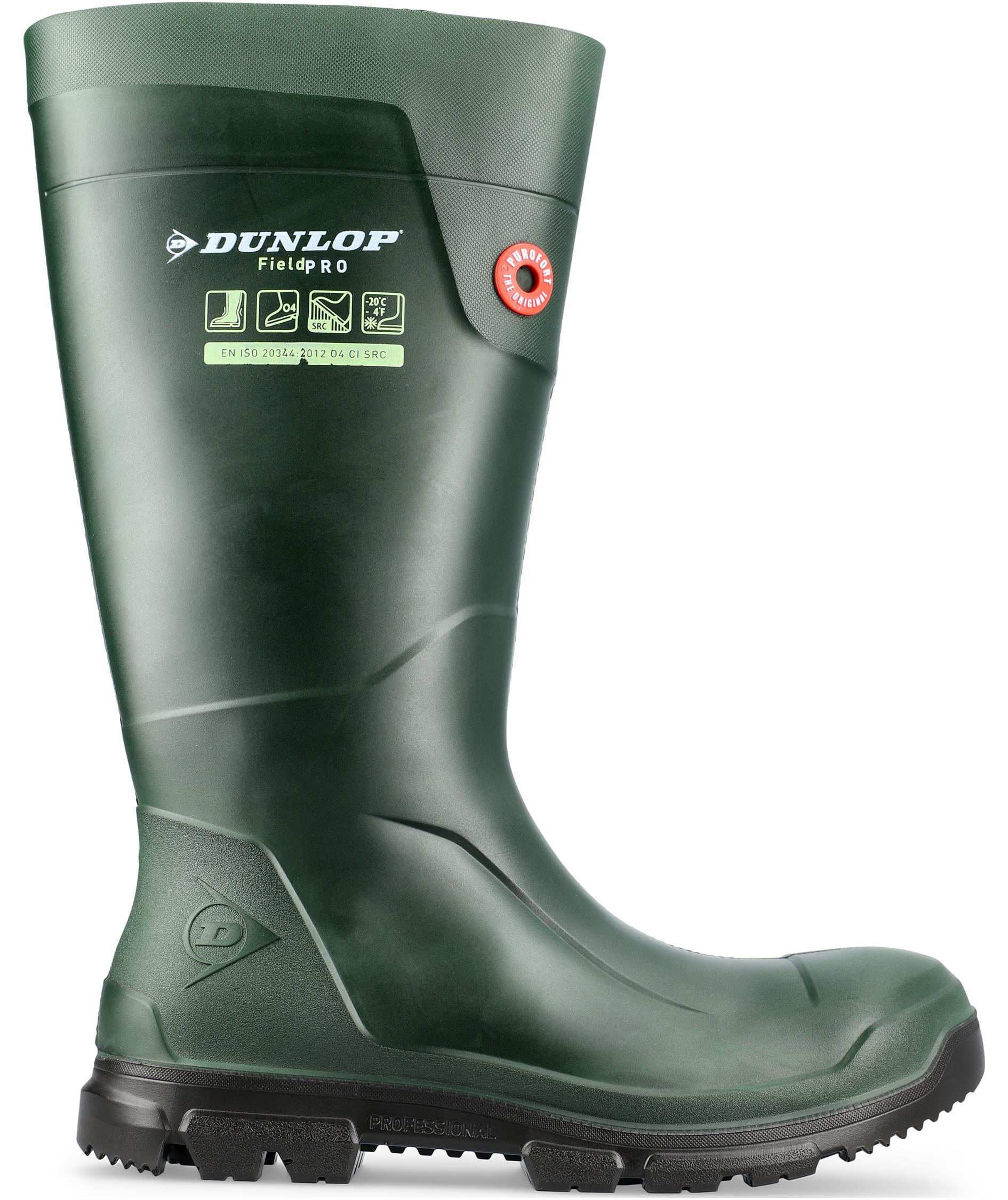 2.sortering Dunlop Purofort FieldPro Gummistiefel O4, Gr&uuml;n