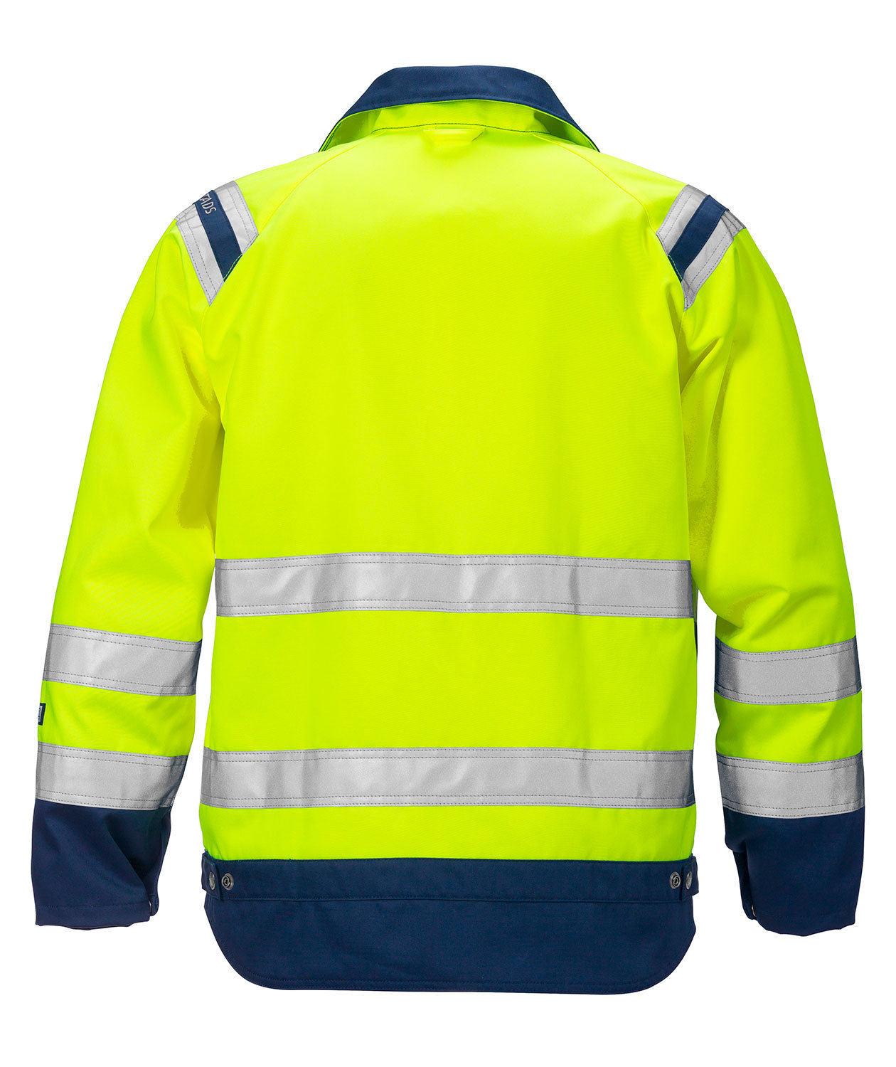 Fristads arbetsjacka dam 4129, Varsel gul/marinbl&aring;