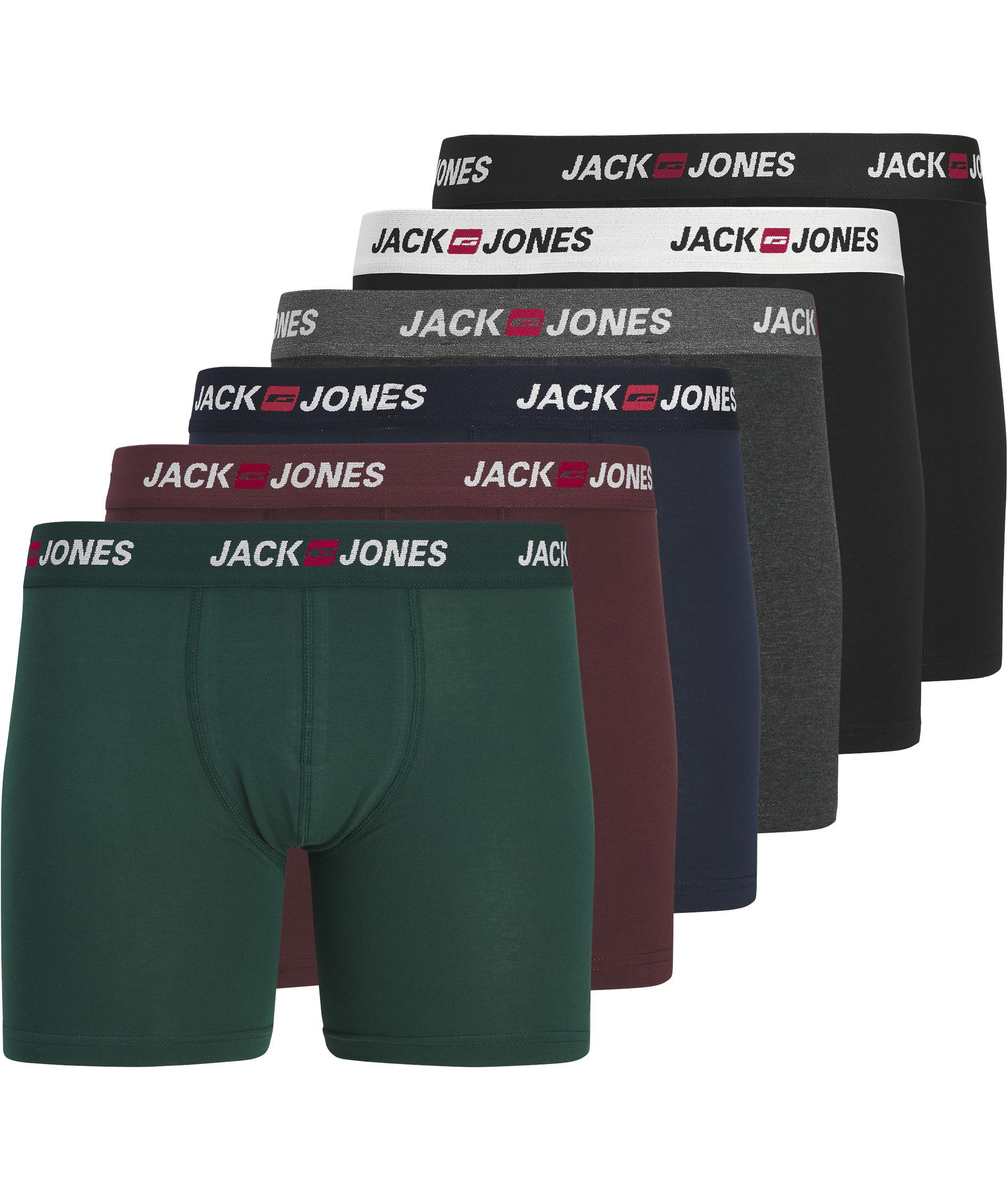 Jack & Jones Plus JACCORD LOGO 6-pack boksershorts, Port Royale
