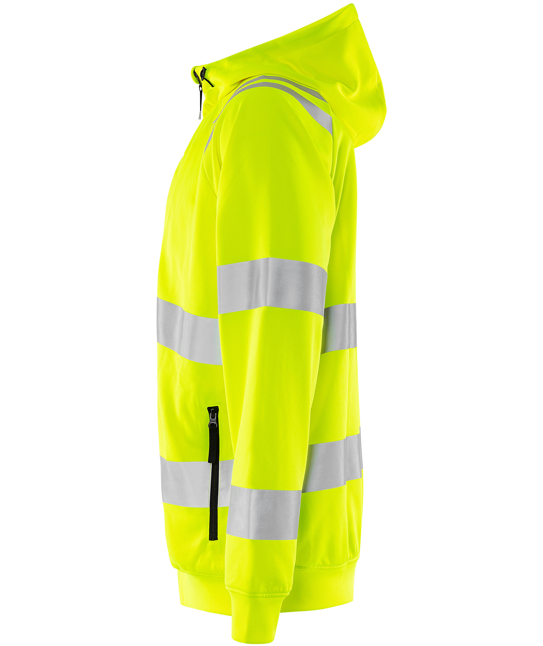 Fristads Green hoodie med dragkedja 7865 GPSW, Varsel Gul, large image number 5