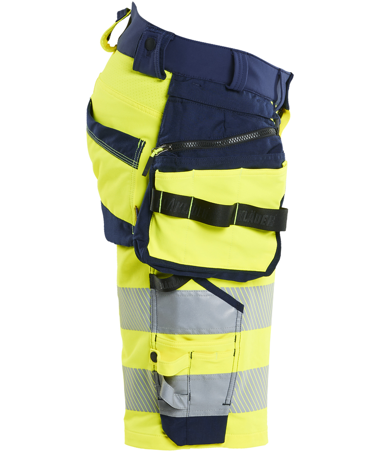 Bl&aring;kl&auml;der craftsman shorts full stretch, Hi-Vis yellow/marine, large image number 2