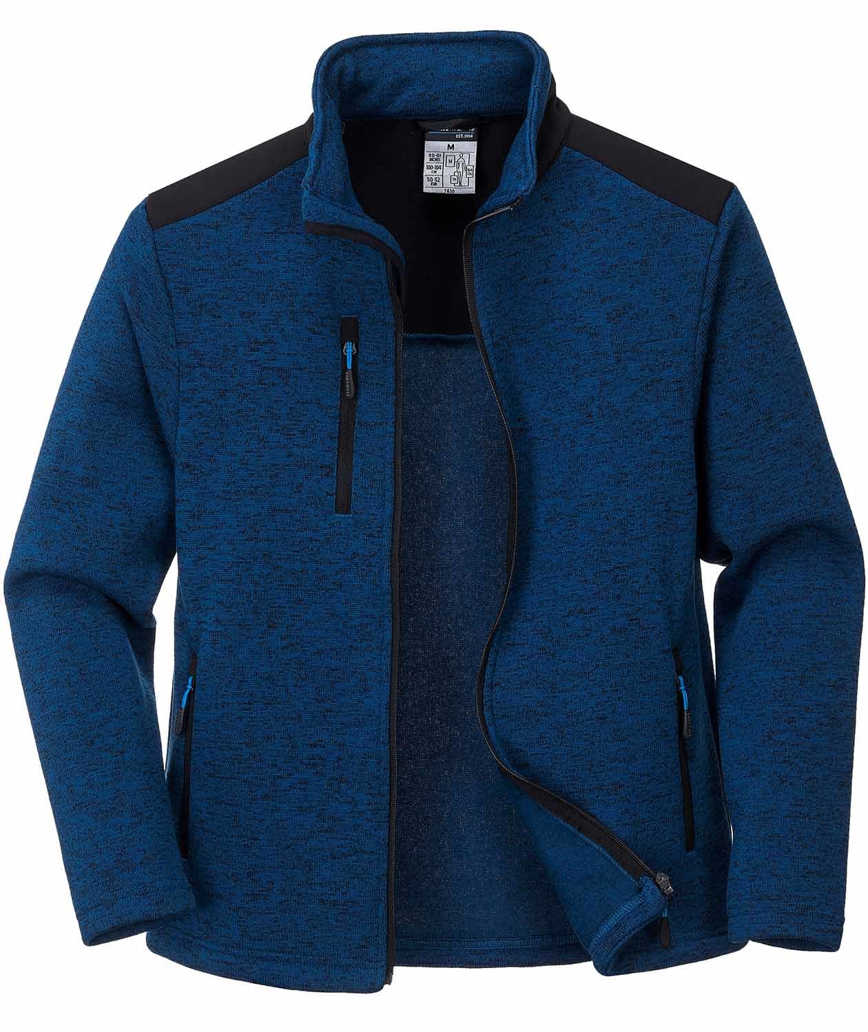 Portwest KX3 stickad fleecejacka, Ljus Bl&aring;, large image number 4