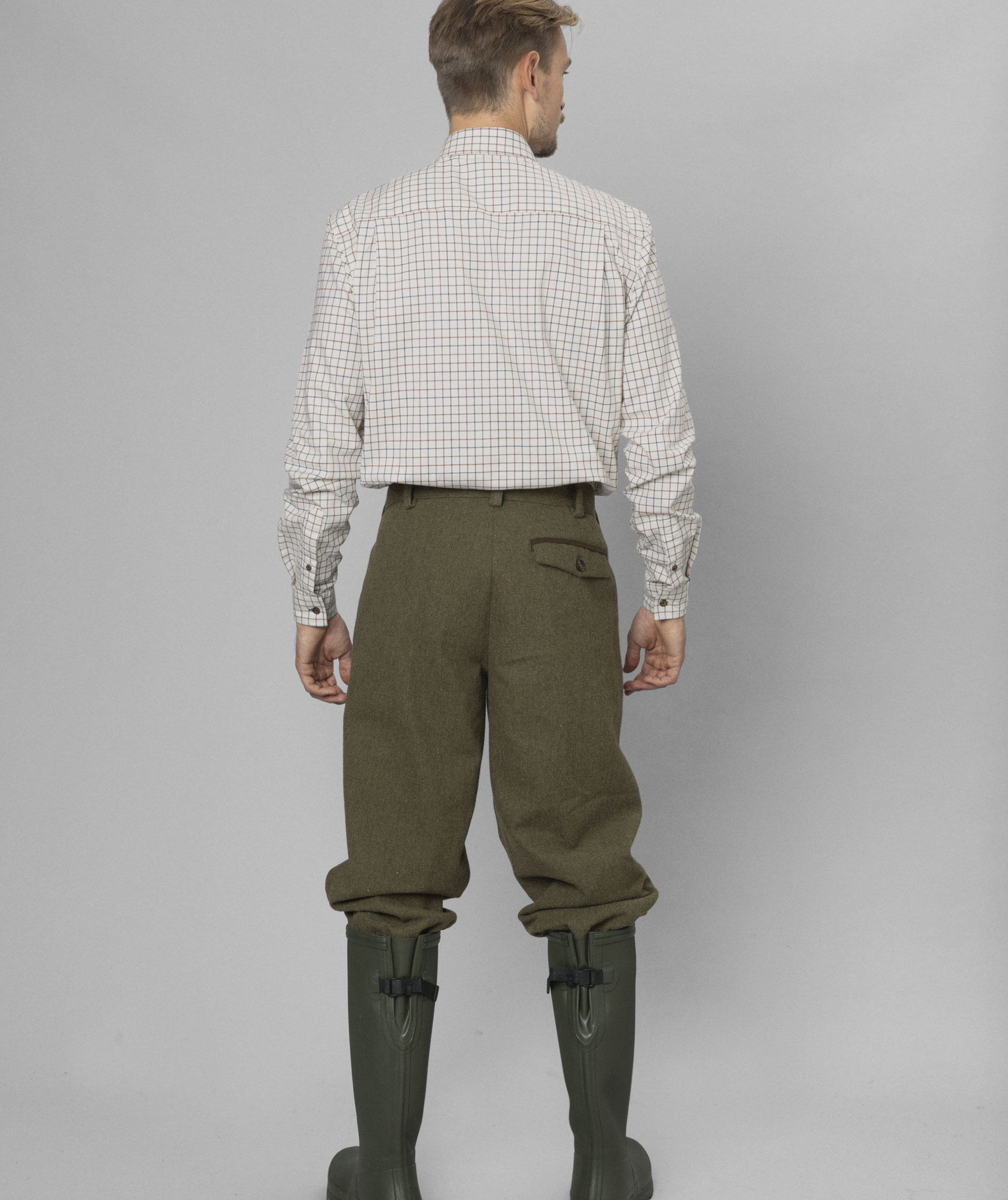 Seeland Oxford Shooting skjorta, Grape leaf/Terracotta check, large image number 3