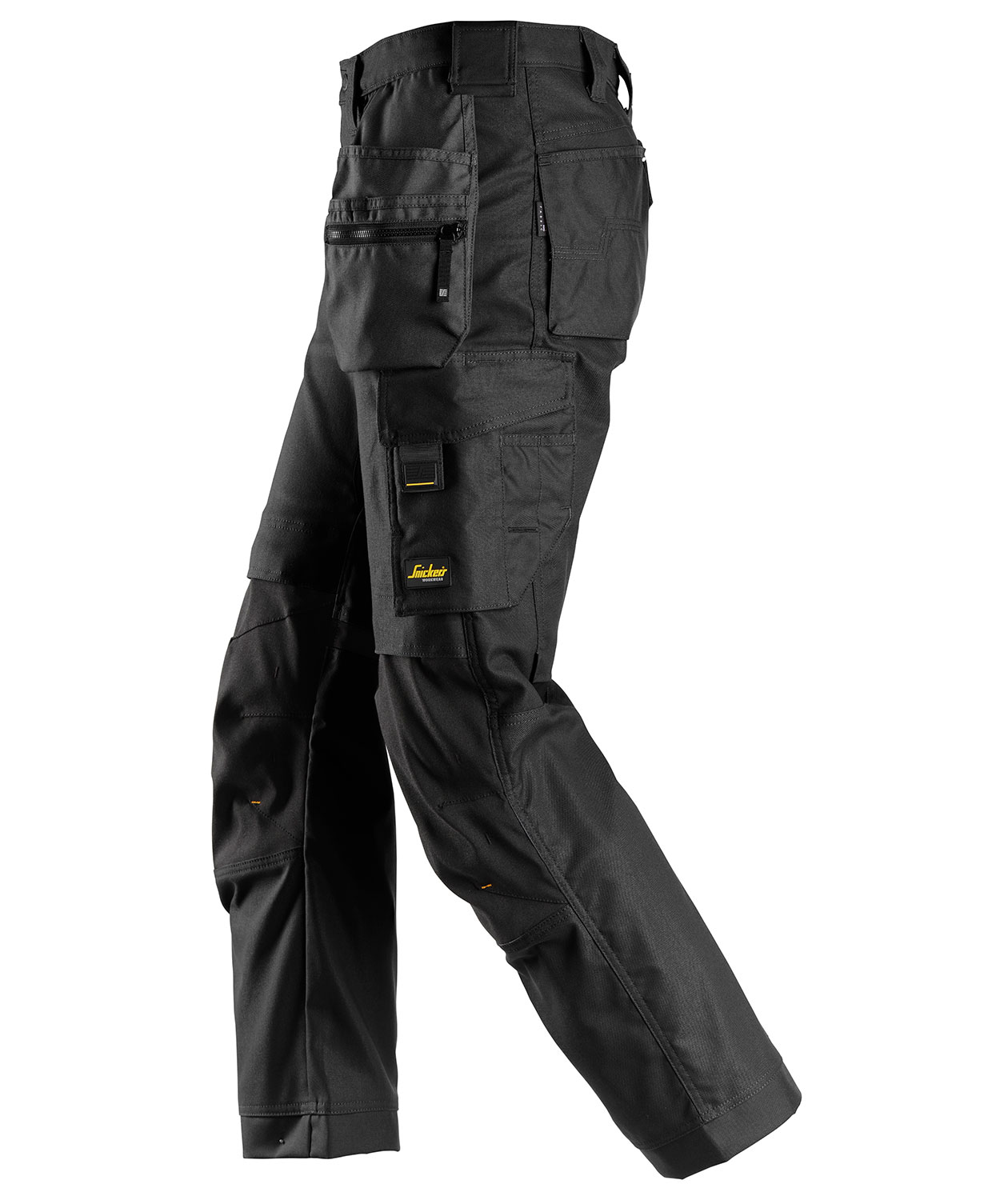 Snickers AllroundWork Canvas+ h&aring;ndv&aelig;rkerbukser 6224, Sort, large image number 3