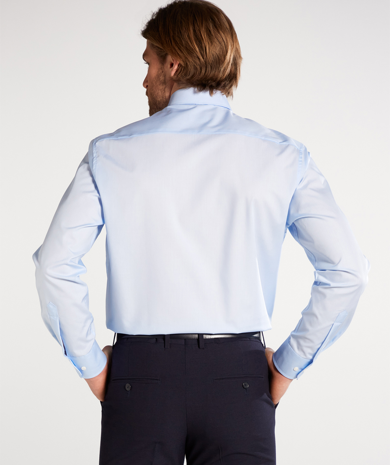 Eterna Uni Popeline Comfort fit Hemd, Hellblau, large image number 2