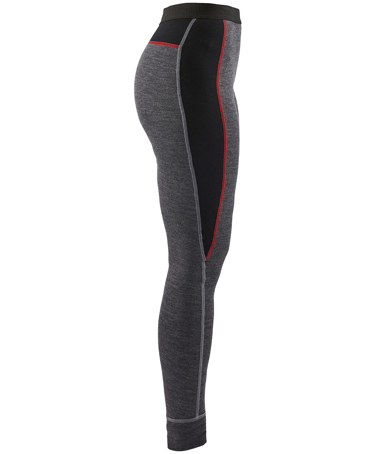 Bl&aring;kl&auml;der XWARM Damen lange Unterhose mit Merinowolle, Mittelgrau/schwarz, large image number 2