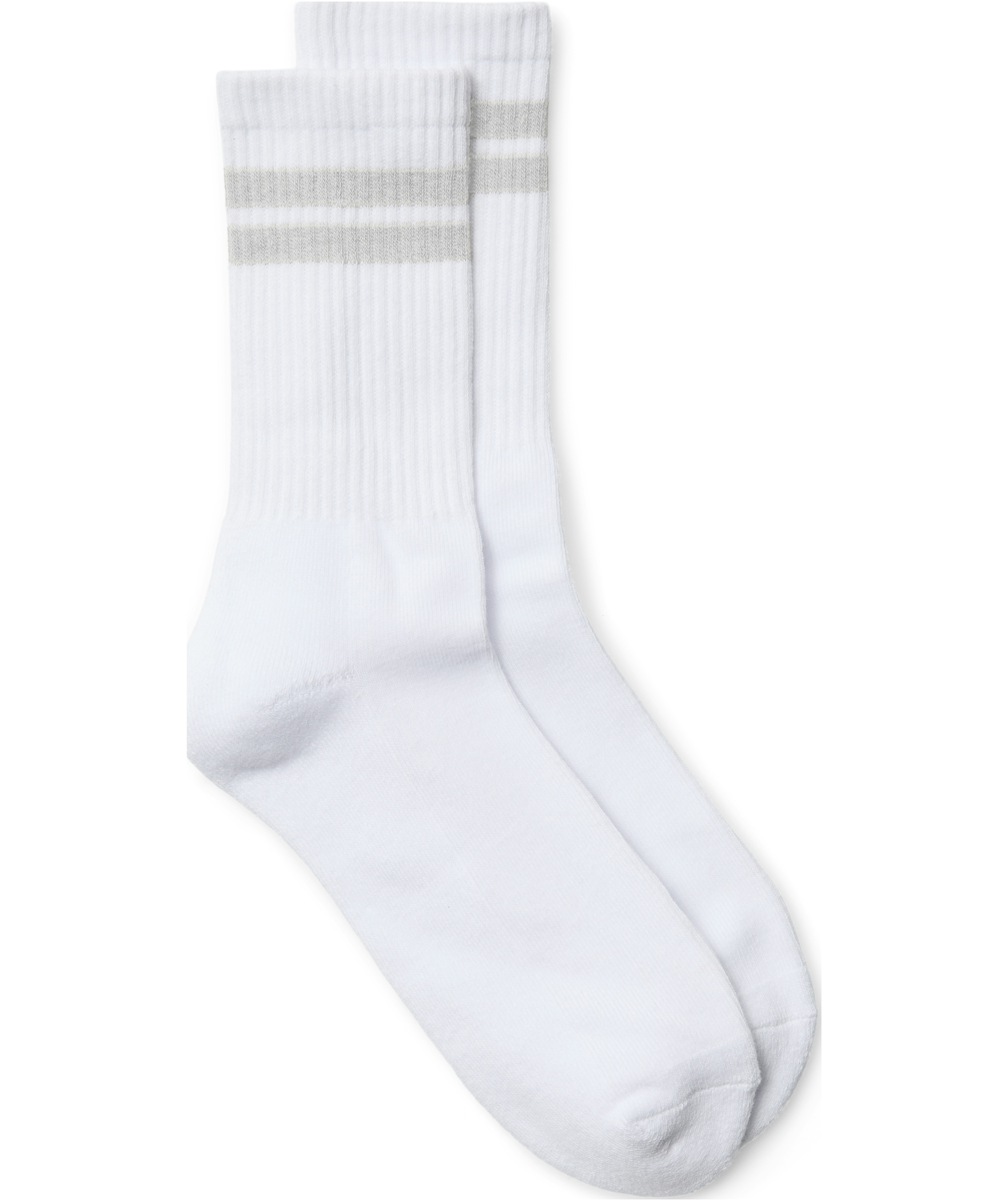 Vero Moda VMMEL STRIPE dame tennisstr&oslash;mper, Snow White/Grey Melange, Snow White/Grey Melange, large image number 0