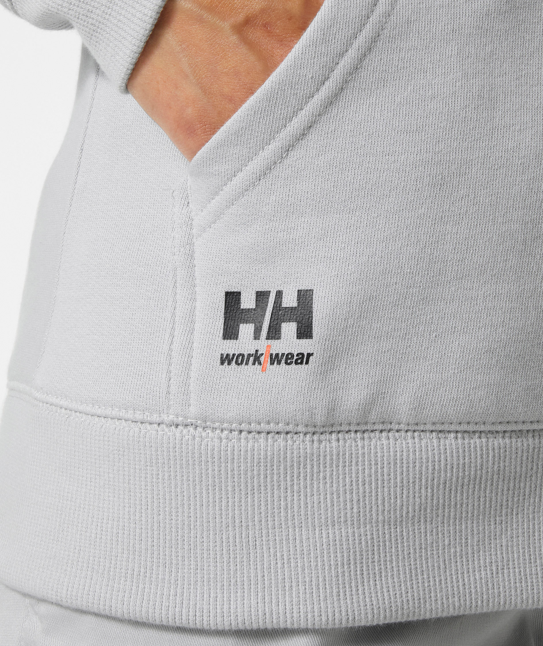 Helly Hansen Classic women's hoodie with zipper, Grey fog, large image number 5