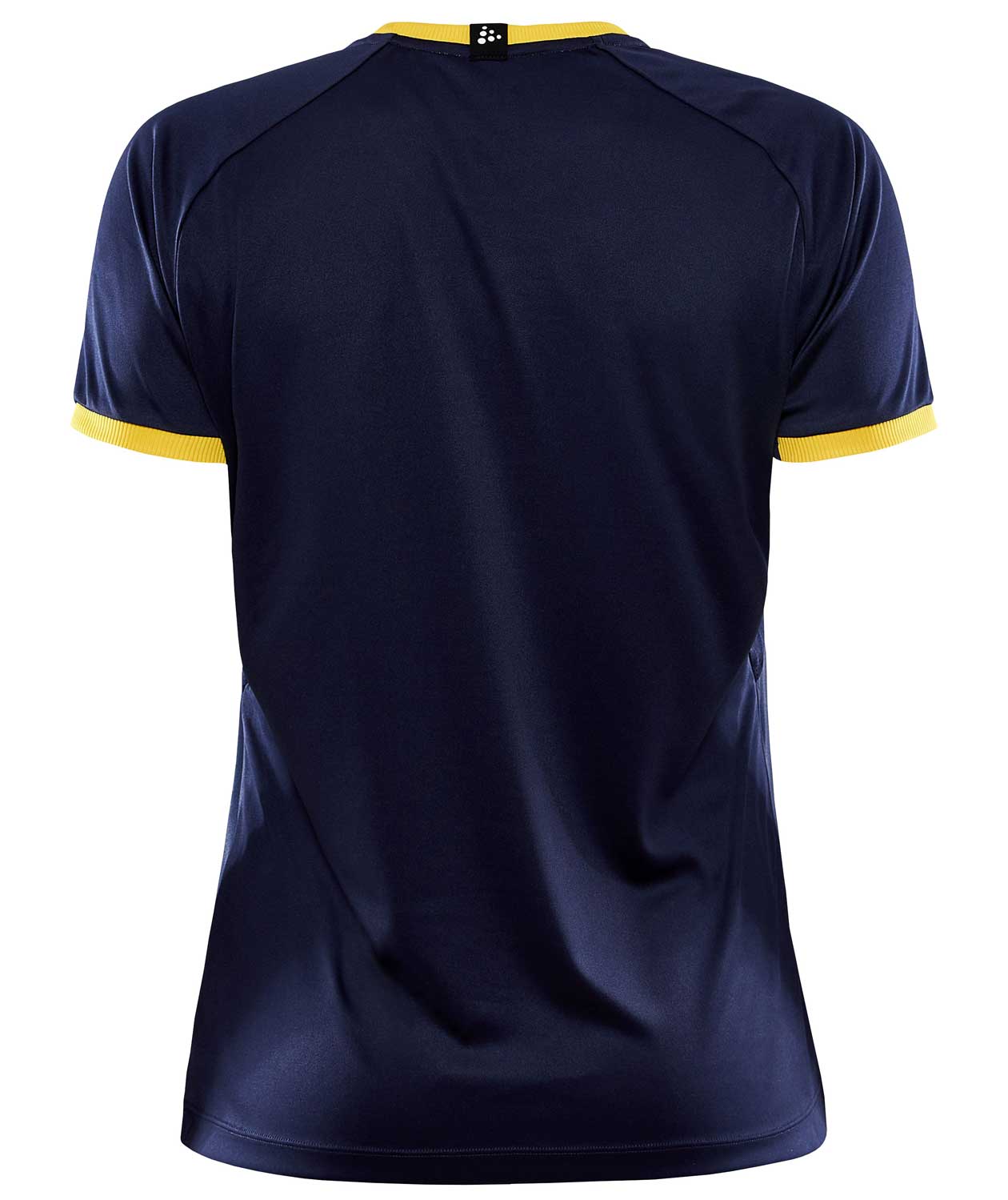 Craft Progress 2.0 Graphic Jersey Damen T-Shirt, Navy/Sweden Yellow, large image number 2