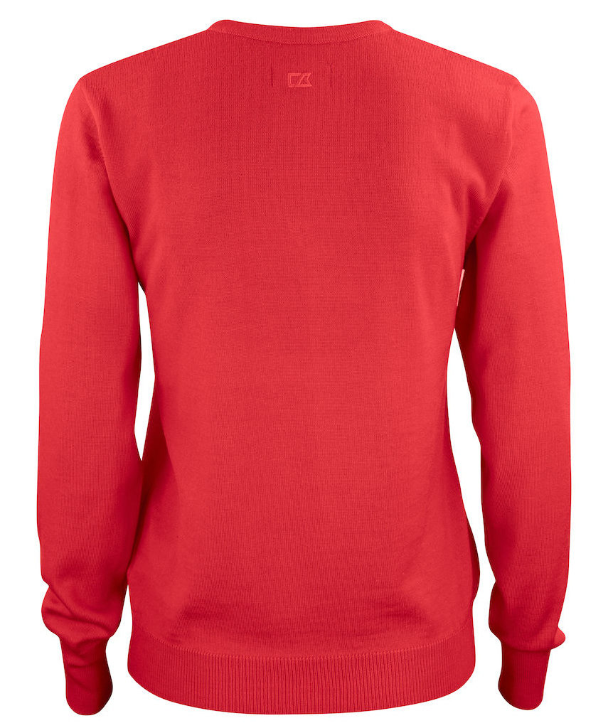 Cutter & Buck Everett women's sweatshirt with merino wool, Red, large image number 1