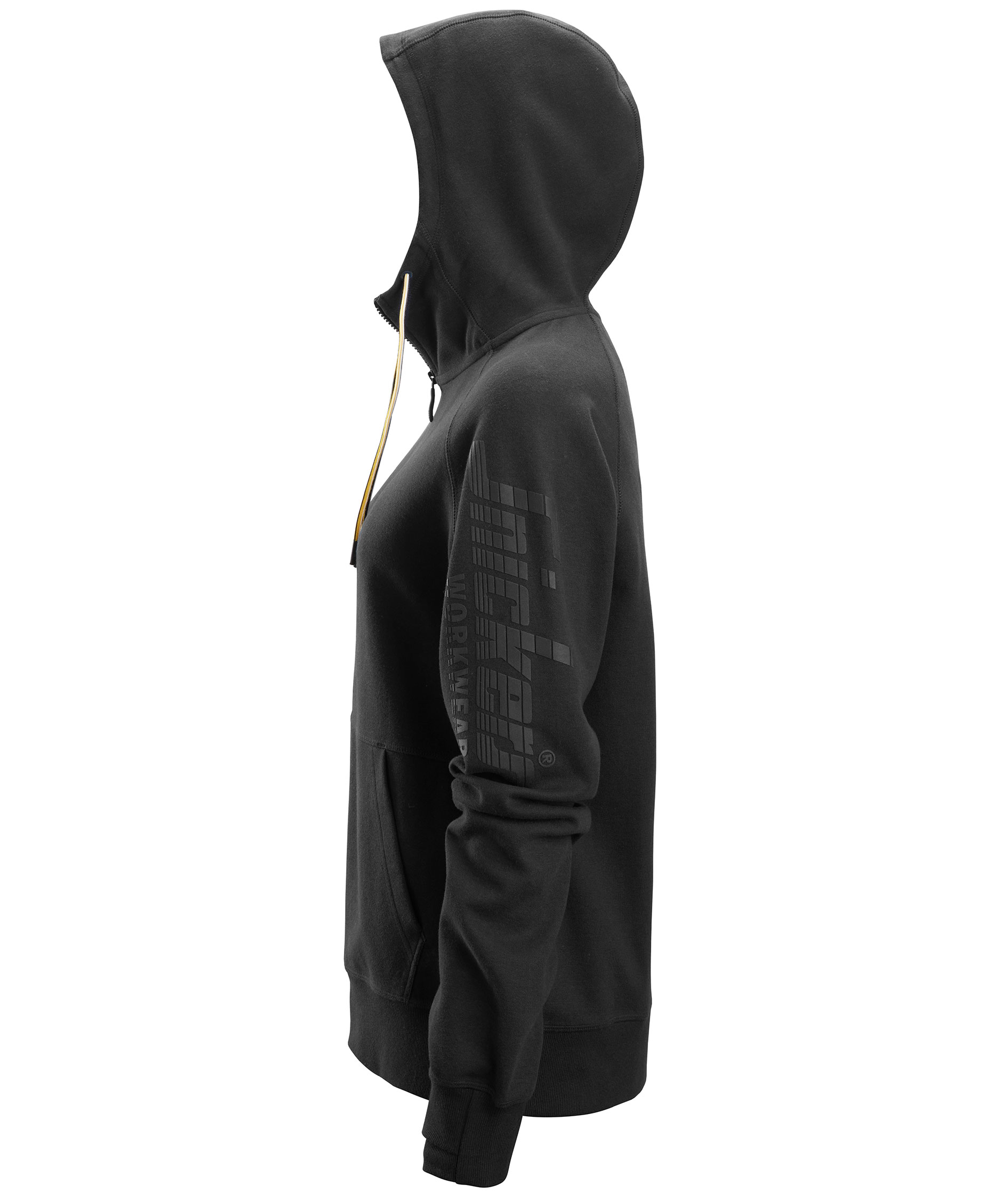 Snickers Logo dame hettegenser med glidel&aring;s 2877, Black, large image number 3