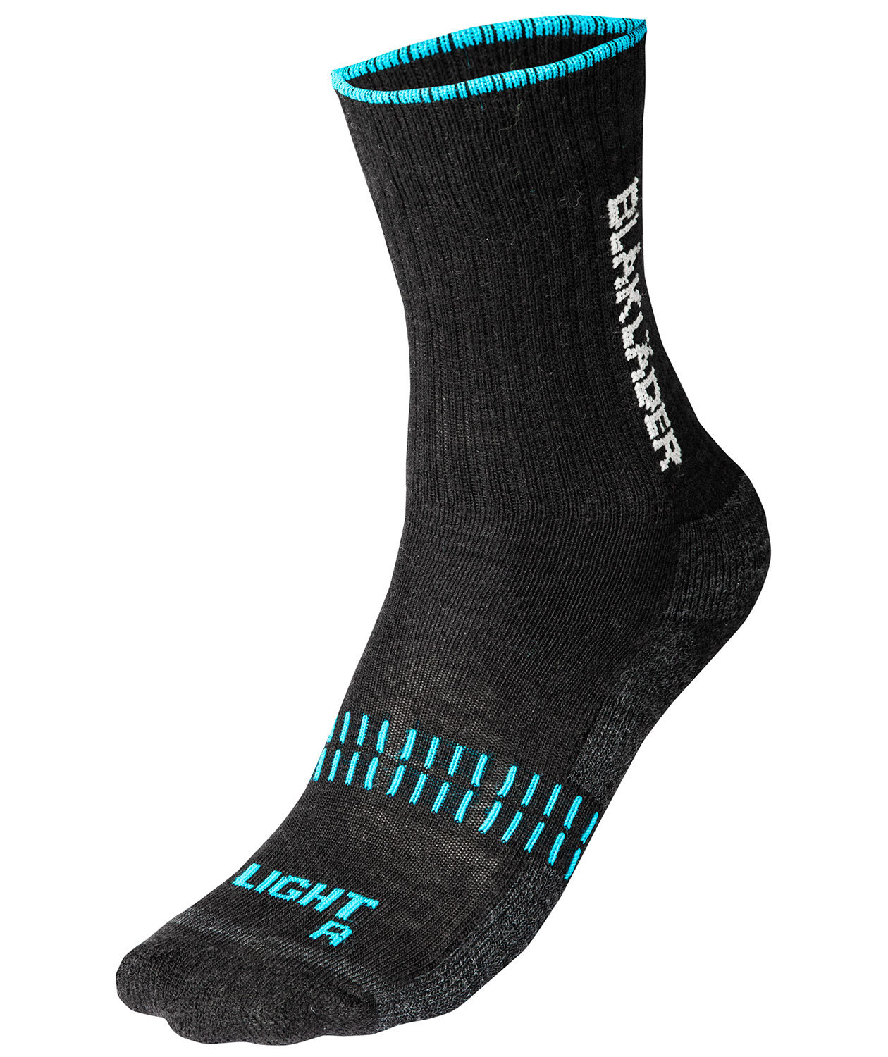 Bl&aring;kl&auml;der Light sokker, Svart/Bl&aring;