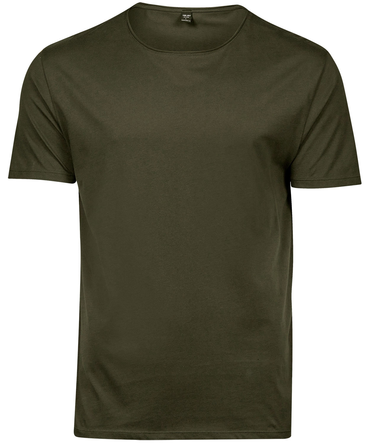 Tee Jays Raw Edge T-shirt, Olive Green
