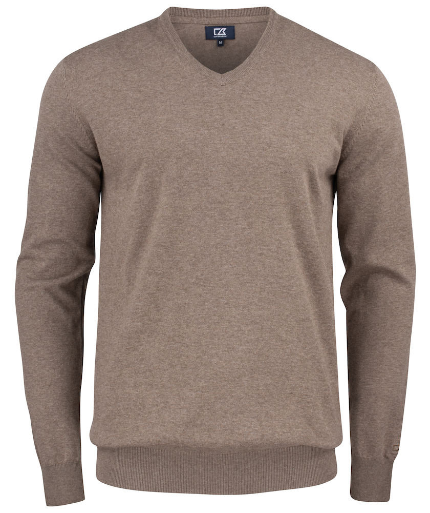 Cutter & Buck Oakville stickad tr&ouml;ja, Nougat Melange, Nougat Melange, swatch