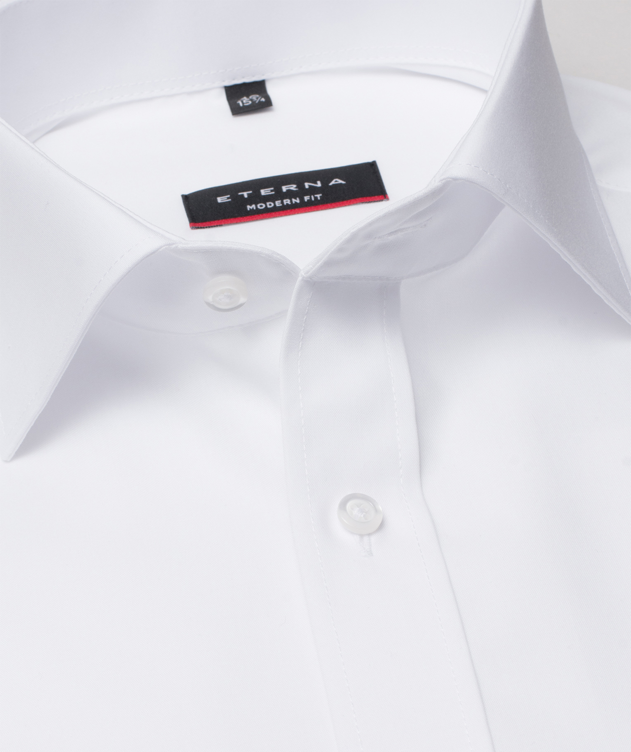 Eterna Uni Modern fit Poplin skjorta, White, large image number 3