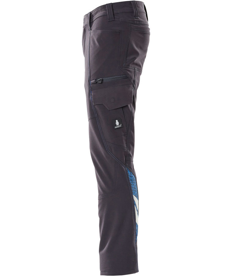 Mascot Accelerate service trousers full stretch, Dark Marine Blue, large image number 3