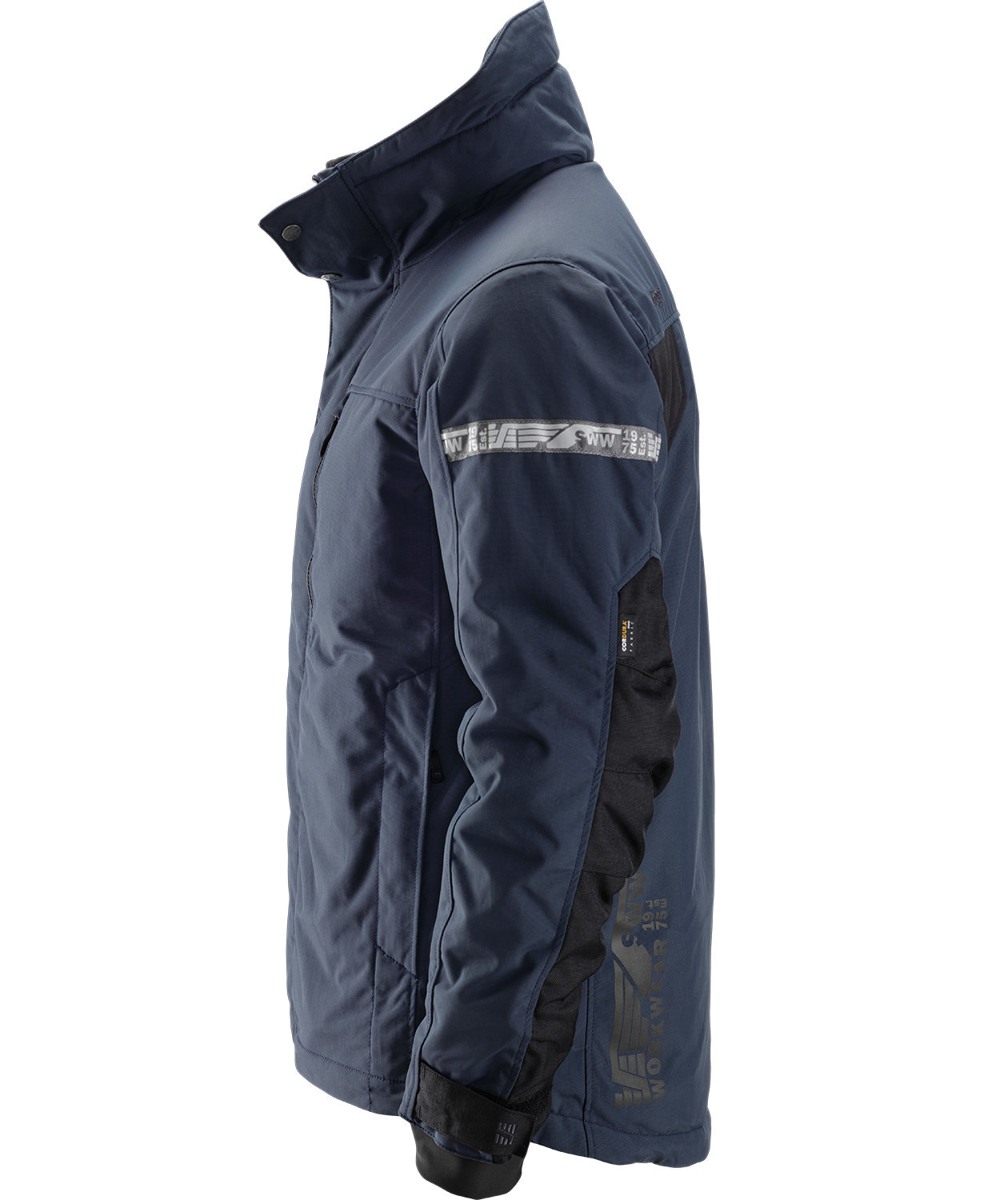 Snickers AllroundWork 37.5&reg; vinter arbetsjacka 1100, Marinbl&aring;/Svart, large image number 2