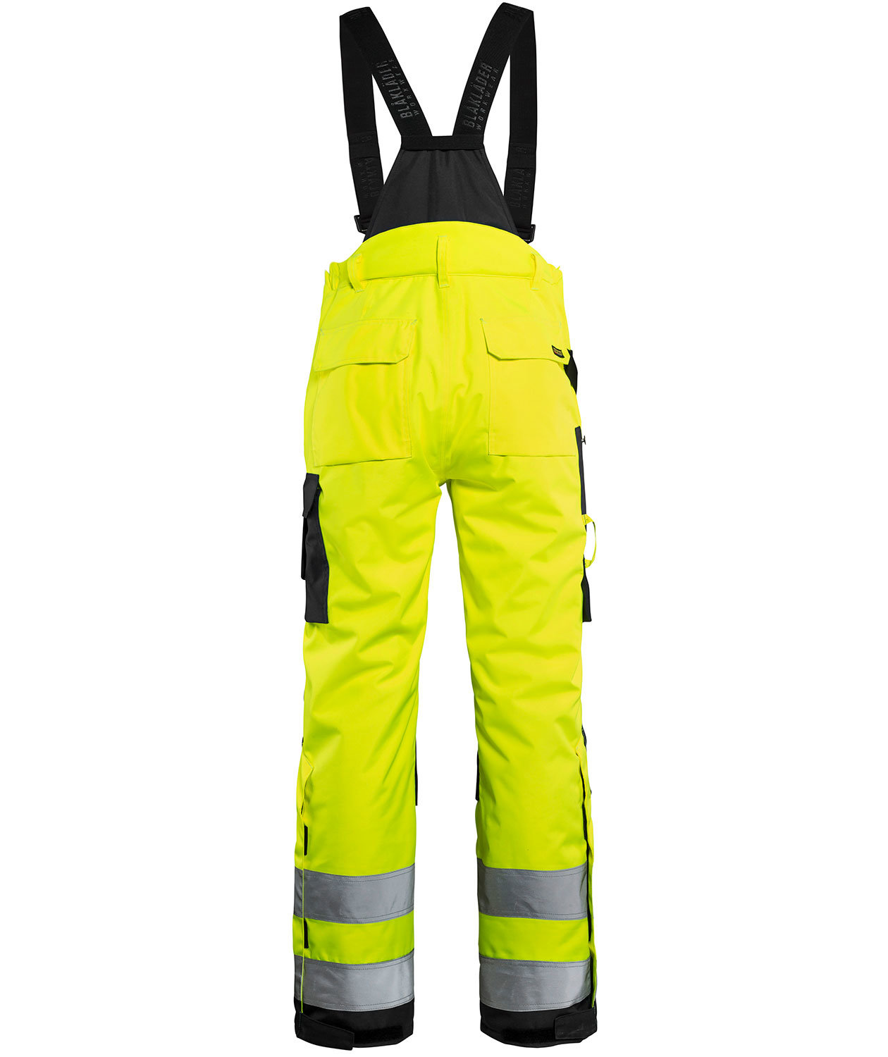 Bl&aring;kl&auml;der vinterbyxa dam, Varsel Gul/Svart