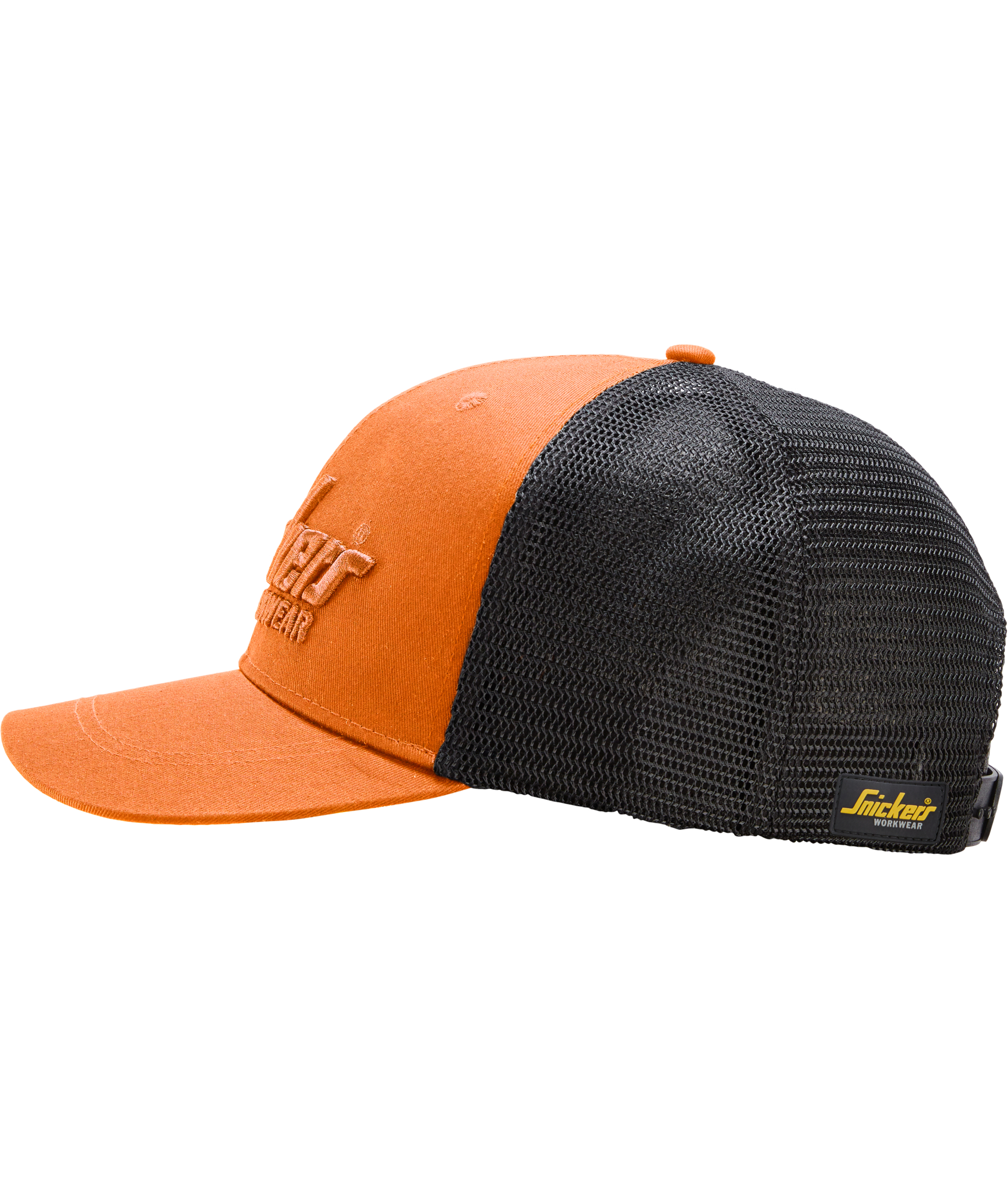 Snickers Trucker cap 9001, Warm Orange/Black, Warm Orange/Black, large image number 3