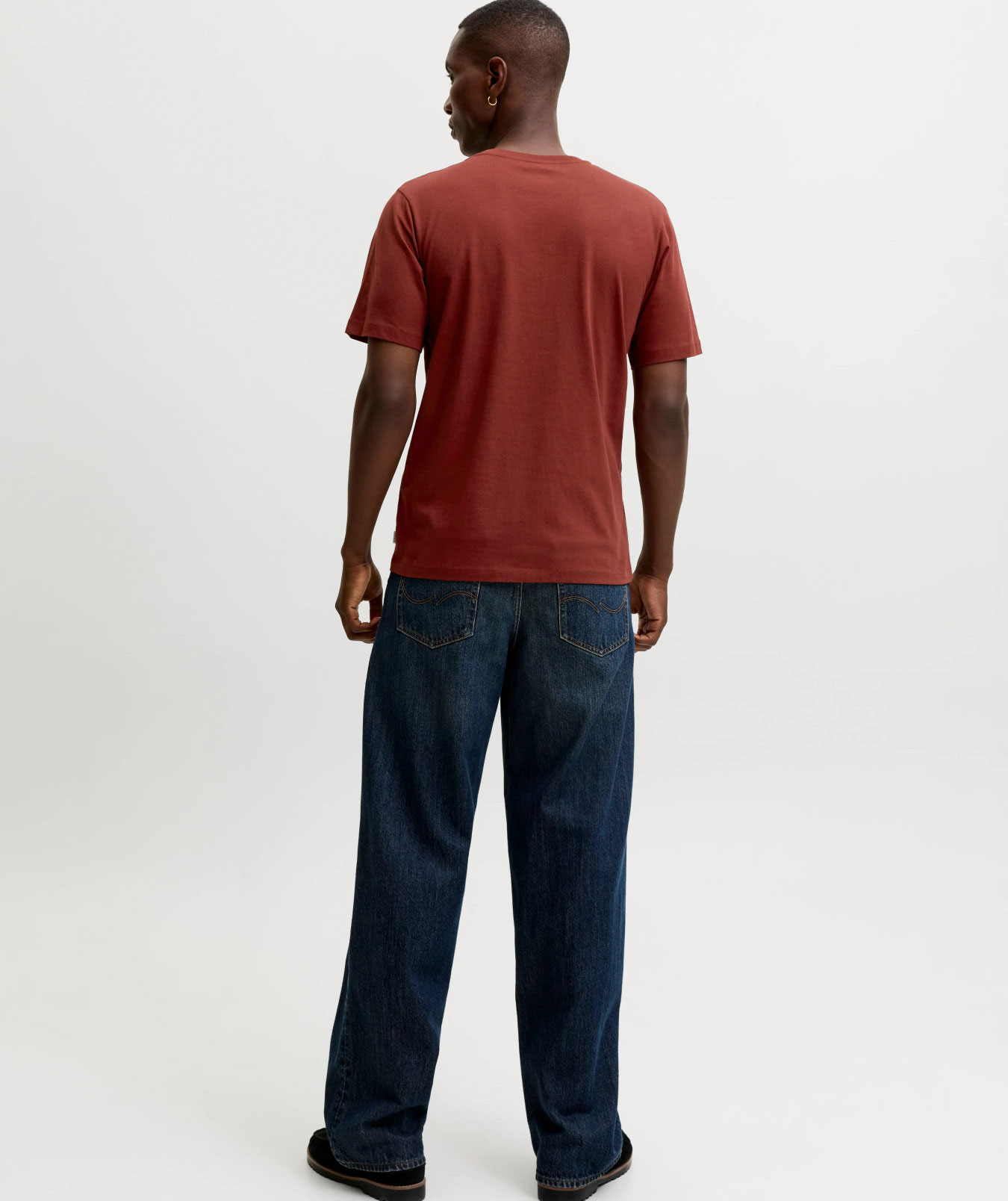 Jack & Jones JJEORGANIC basic T-skjorte, Fired Brick, large image number 3