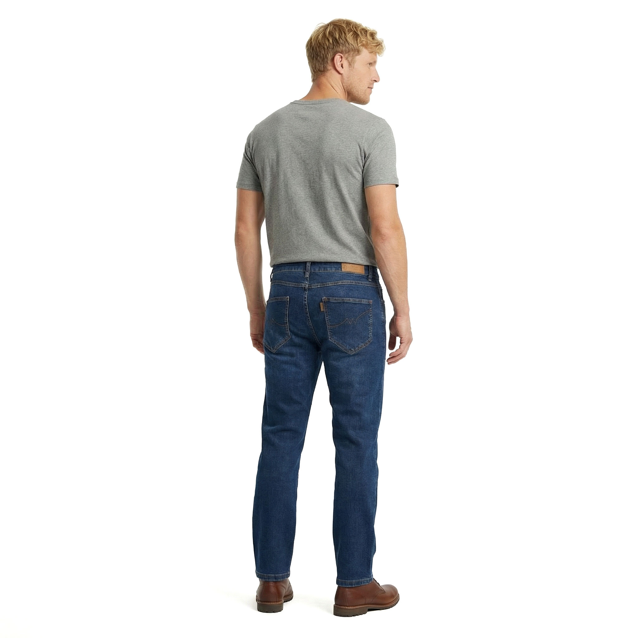 Westborn W5 regular fit jeans, Denim blue washed, large image number 3