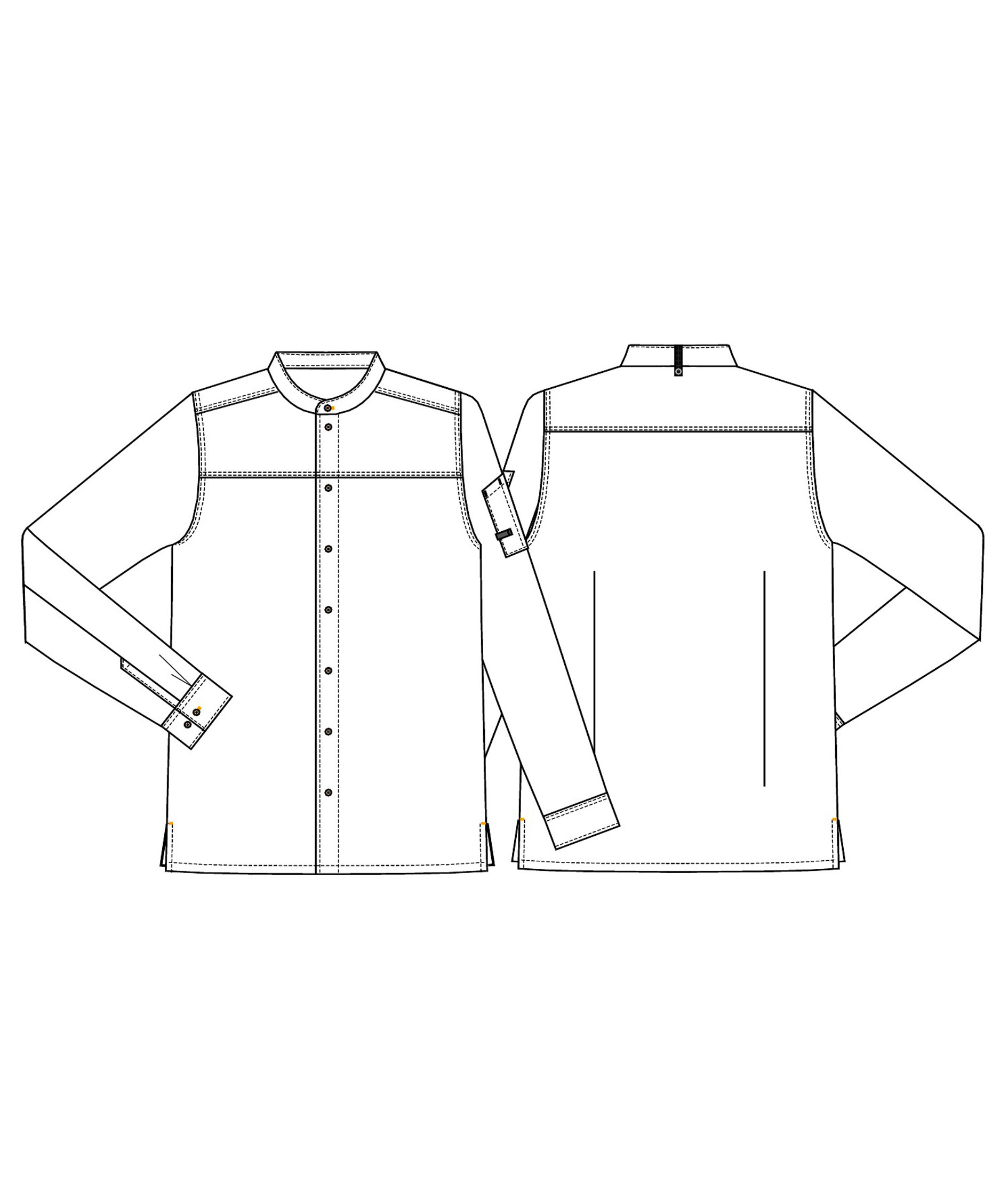 Kentaur modern fit chefs shirt/server shirt, Dark Ocean, large image number 5