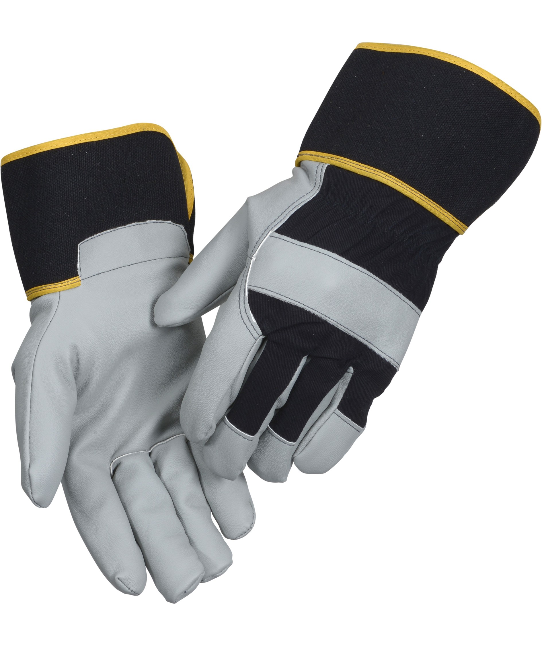 Boisen 2403 arbetshandskar, Gr&aring;/Svart/Orange