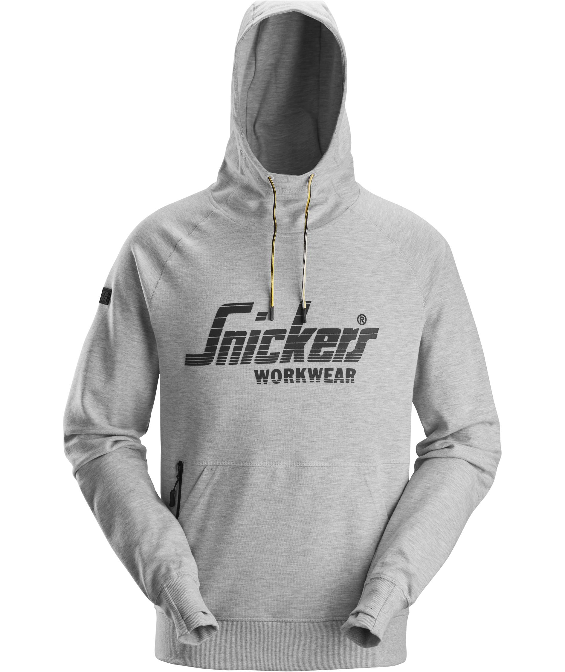 Snickers logo hettegenser 2894, Gr&aring;melert, Gr&aring;melert, swatch