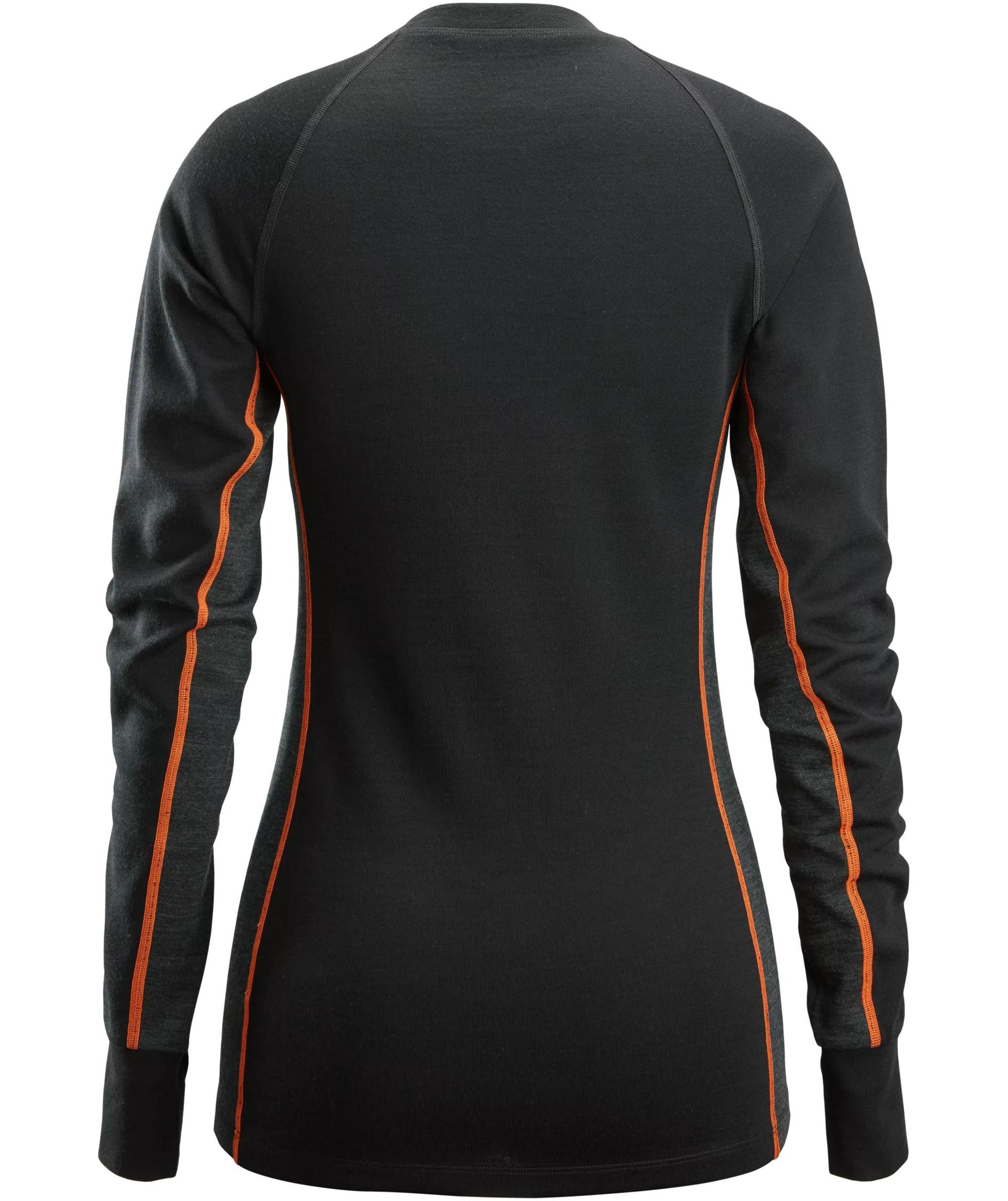 Snickers underst&auml;llstr&ouml;ja med merinoull 9470 dam, Black/Anthracite Melange, large image number 2