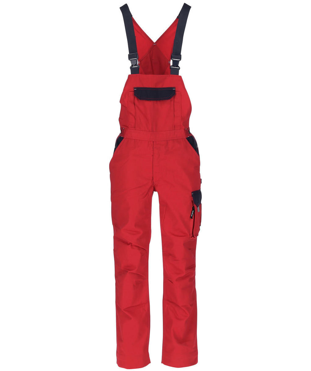 Kramp Original Arbeitslatzhose, Rot/Marine, Rot/Marine, swatch