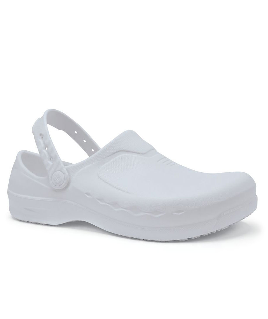 Shoes For Crews Zinc clogs med h&auml;lrem OB, Vit