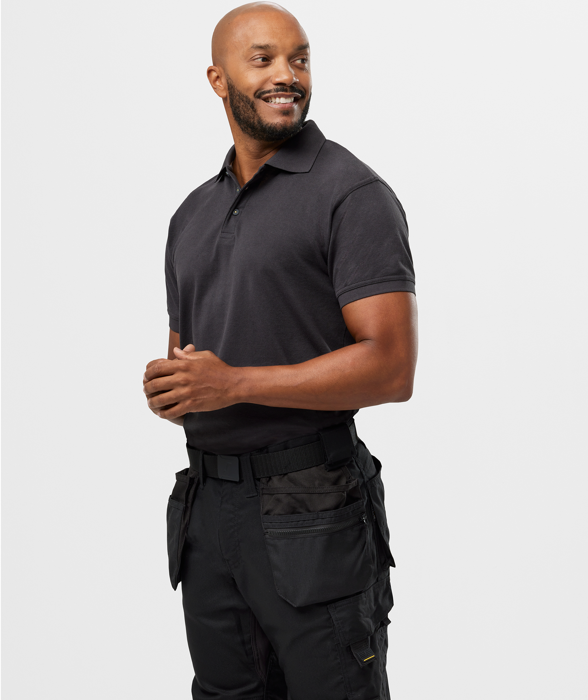 Snickers polo T-shirt 2718, Black, large image number 1