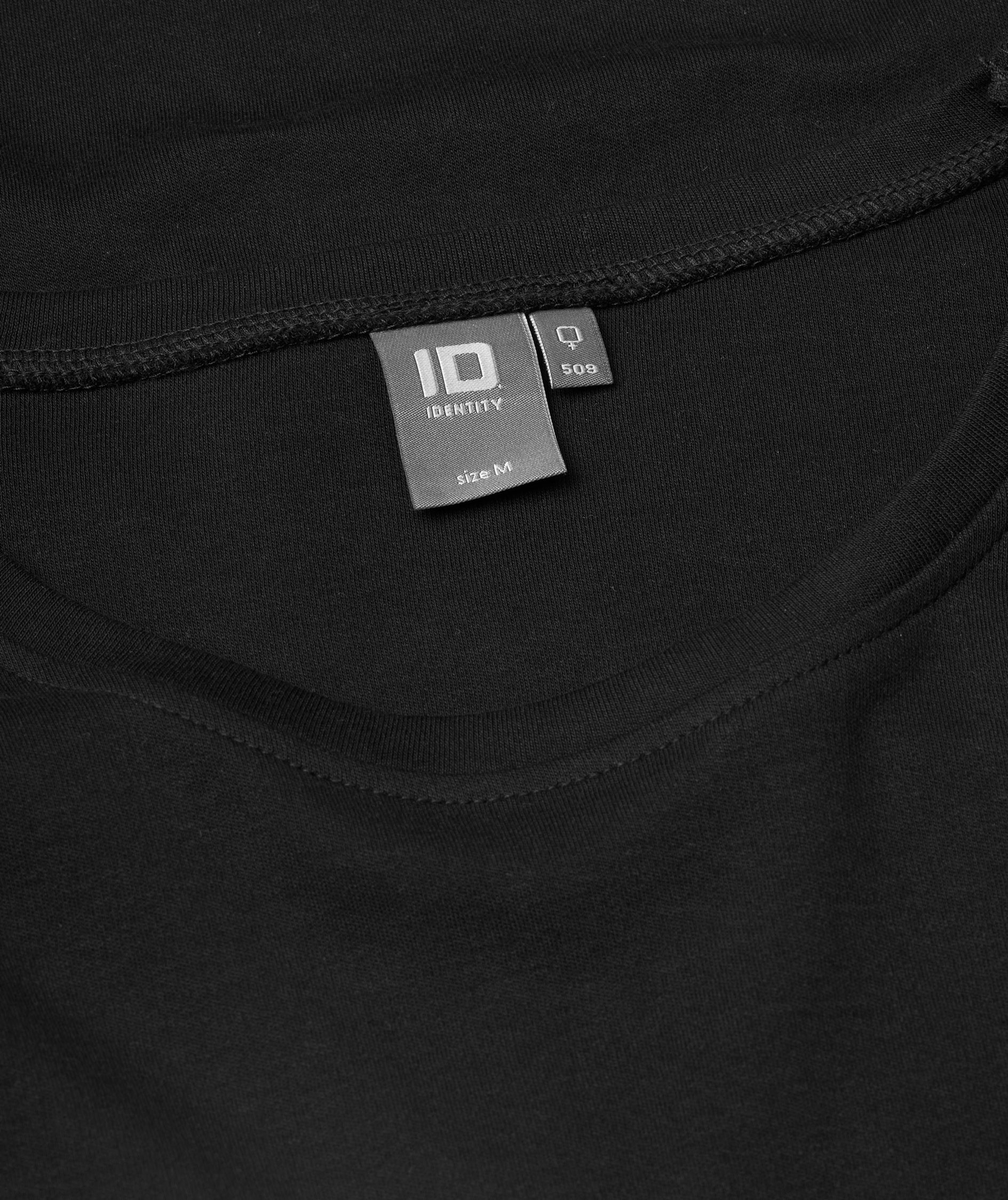 ID Identity Interlock l&aring;ng&auml;rmad T-shirt dam, Svart, large image number 3