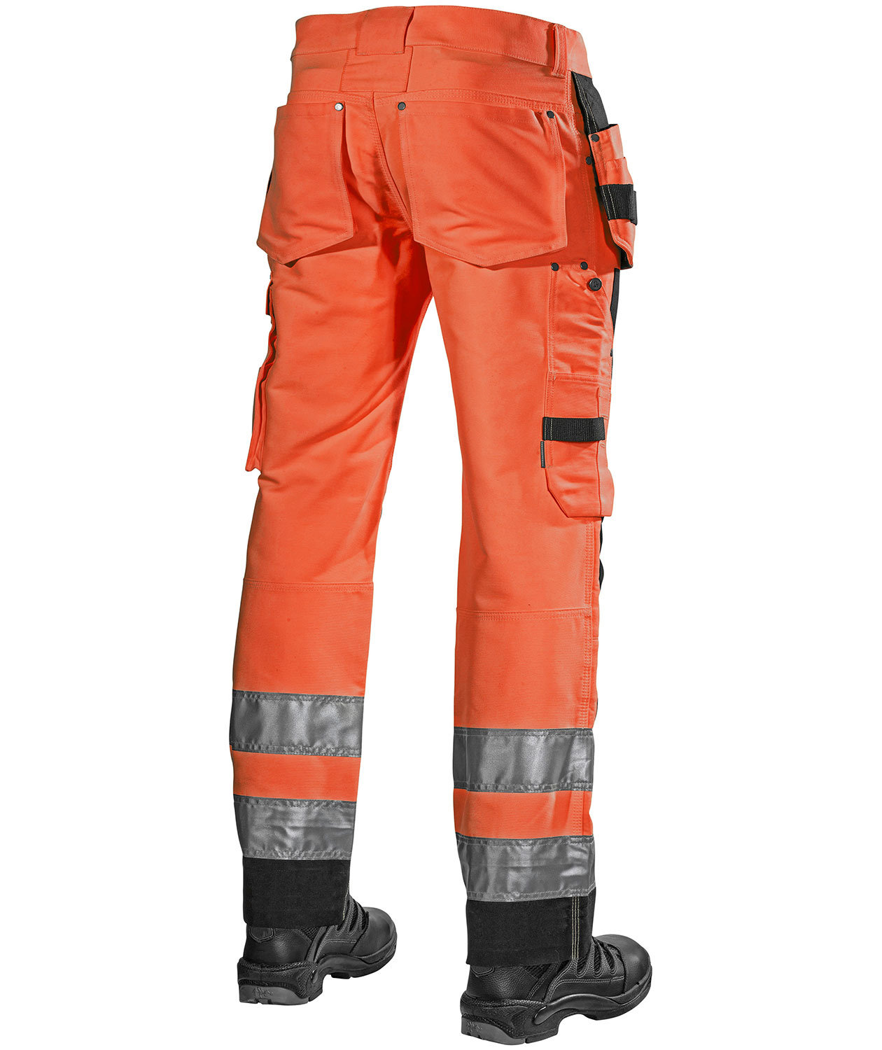 L.Brador hantverksbyxa 160PB, Varsel Orange/Svart
