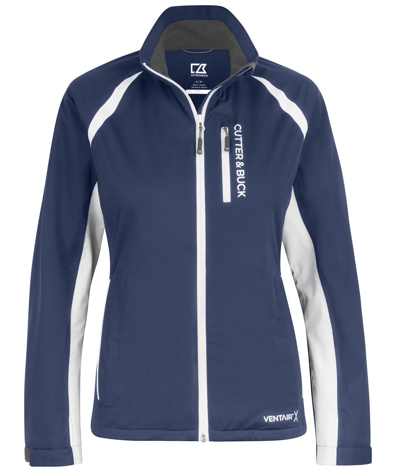 Cutter & Buck North Shore dame regnjakke, Navy/Hvit, Navy/Hvit, swatch