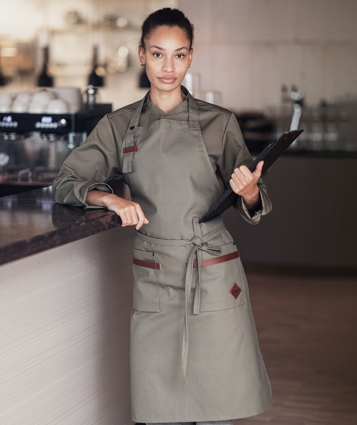 Segers 4093 brystlommeforkle, Olive green