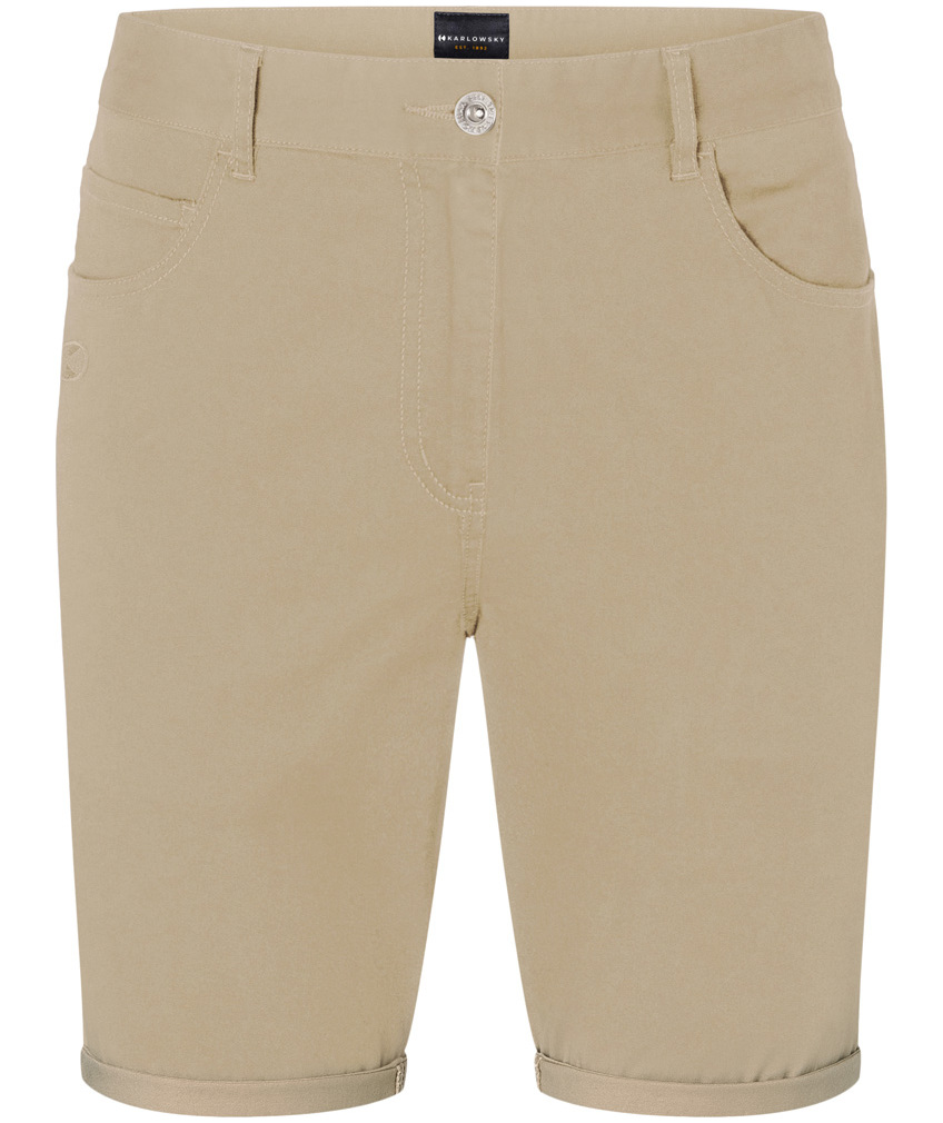 Karlowsky Classic-stretch shorts, Pebble beige