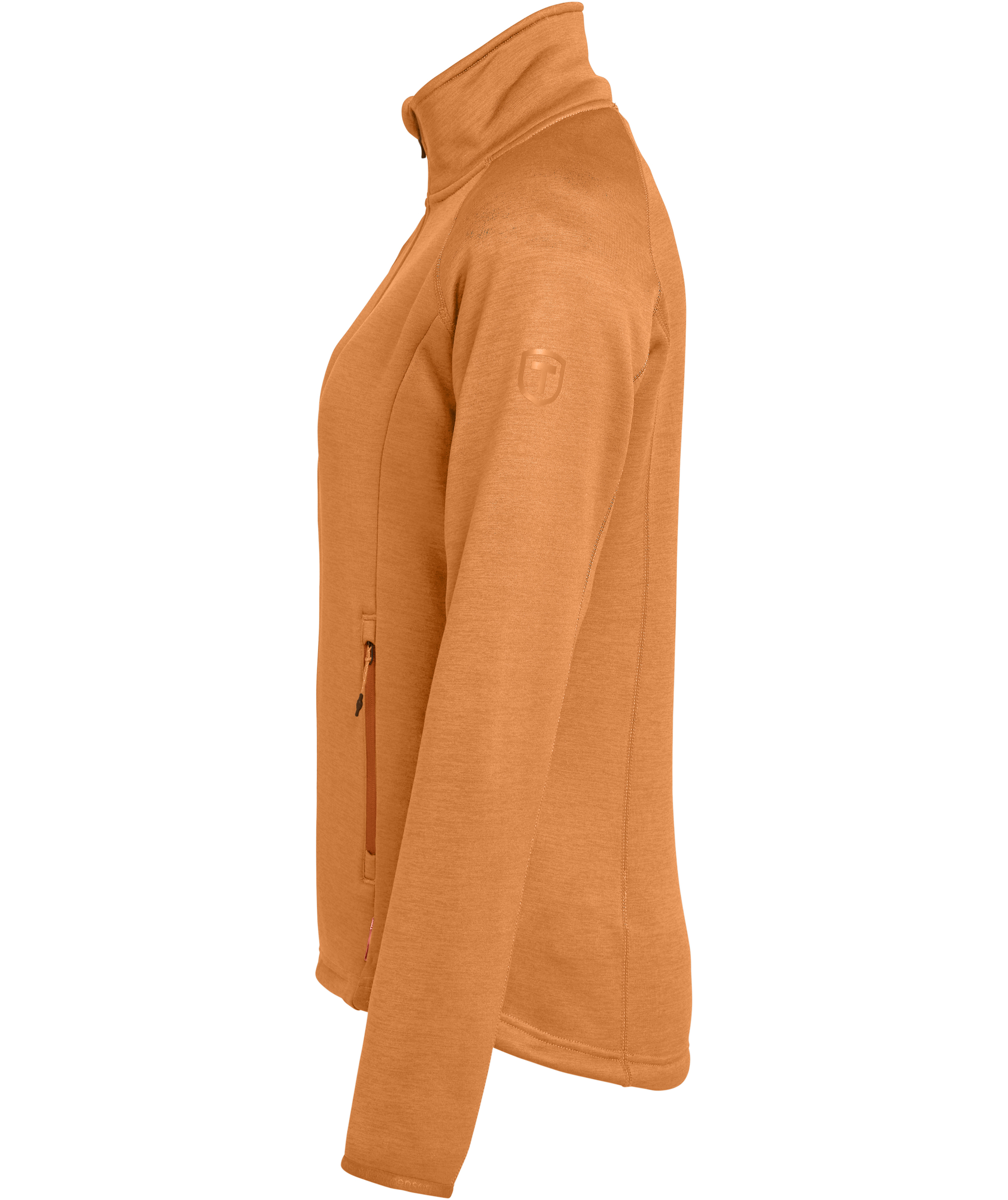 Tenson TXlite dame cardigan, M&oslash;rk Oransje, large image number 5