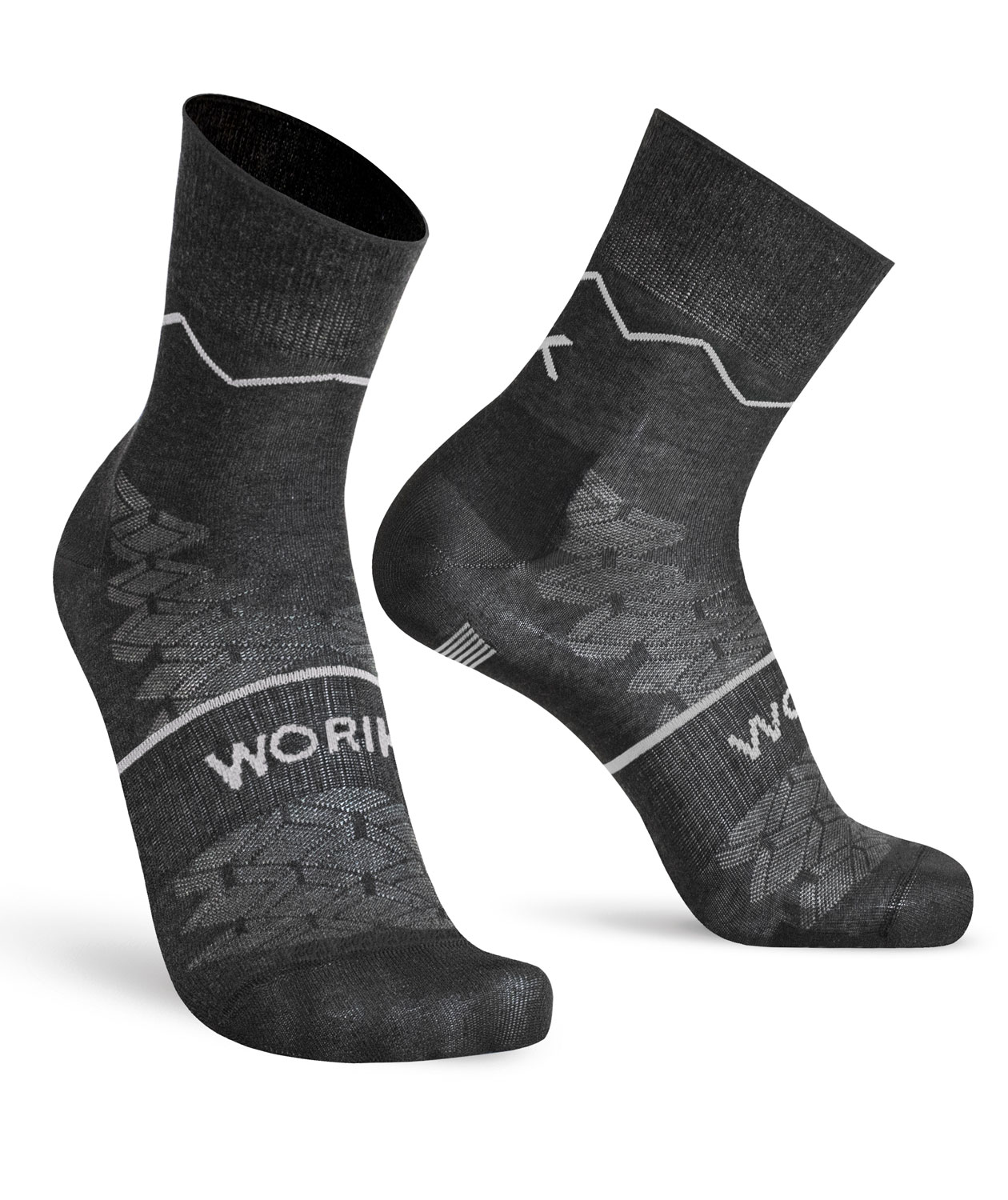 Worik This 2-pack strumpor, Svart, large image number 0