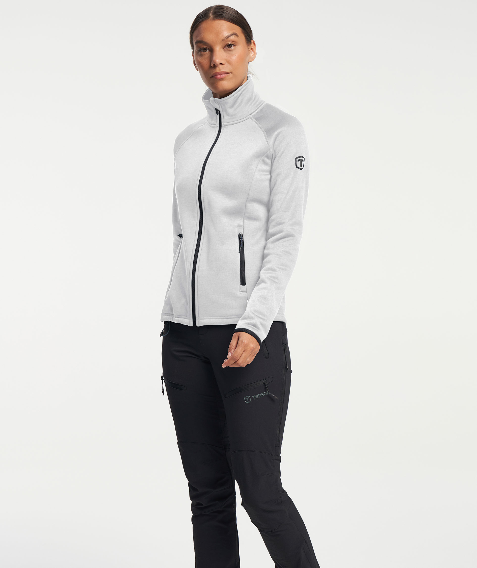 Tenson TXlite cardigan dam, Light Grey, large image number 1