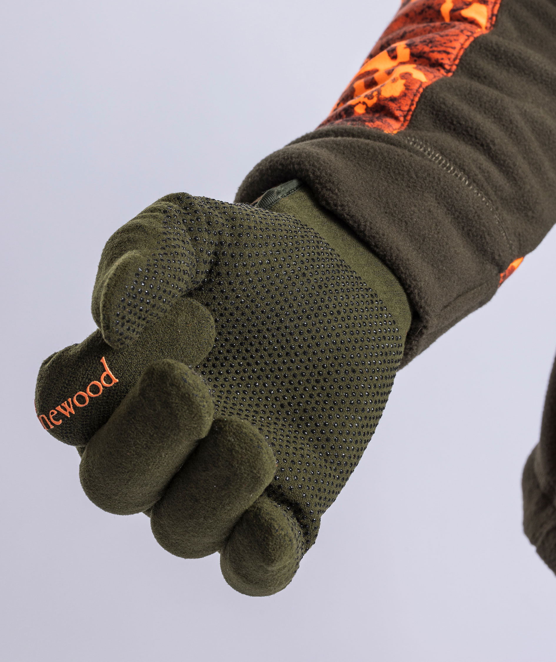 Pinewood&nbsp;Hunters Stretch Extreme handsker, Mossgreen/D. Brown, large image number 2