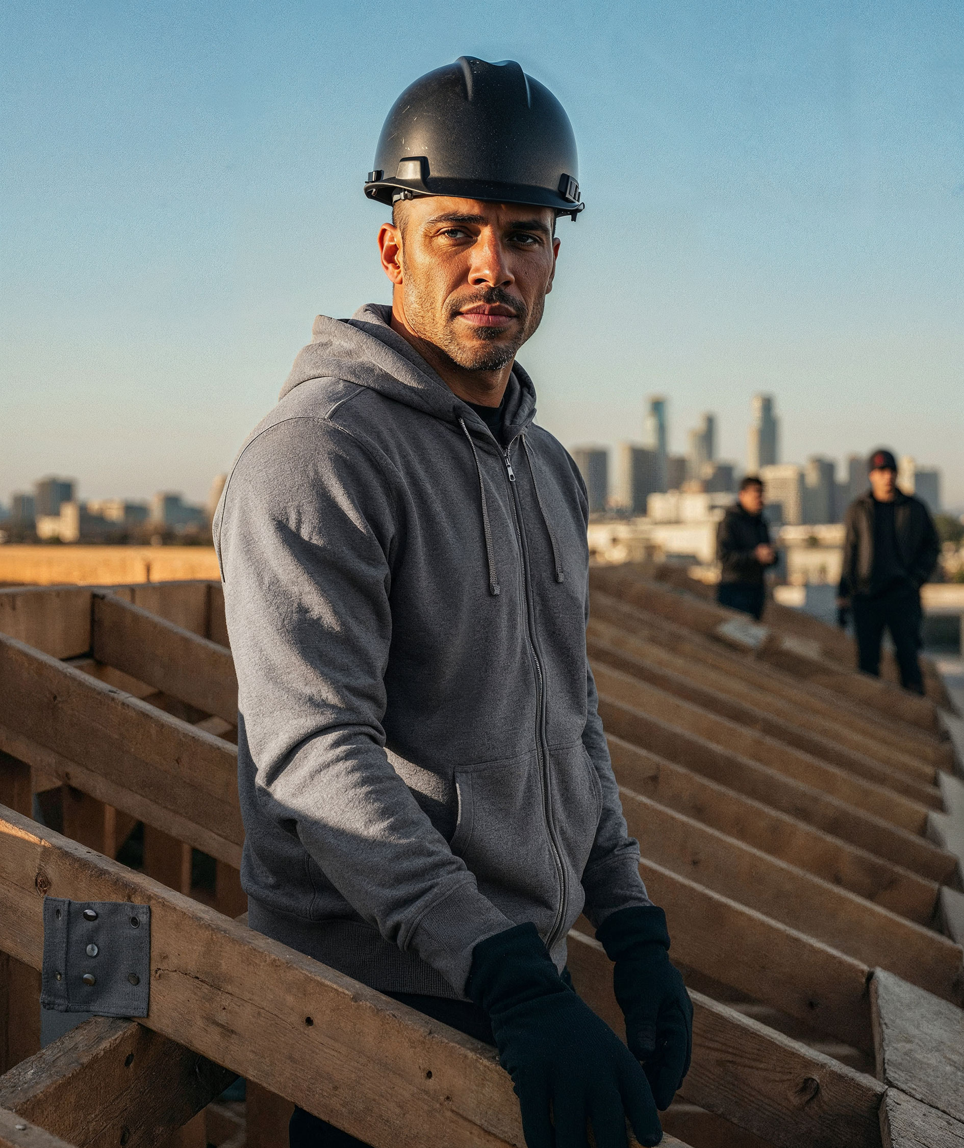 UM Regular fit h&aelig;ttetr&oslash;je med lyn, Grey melange , large image number 6