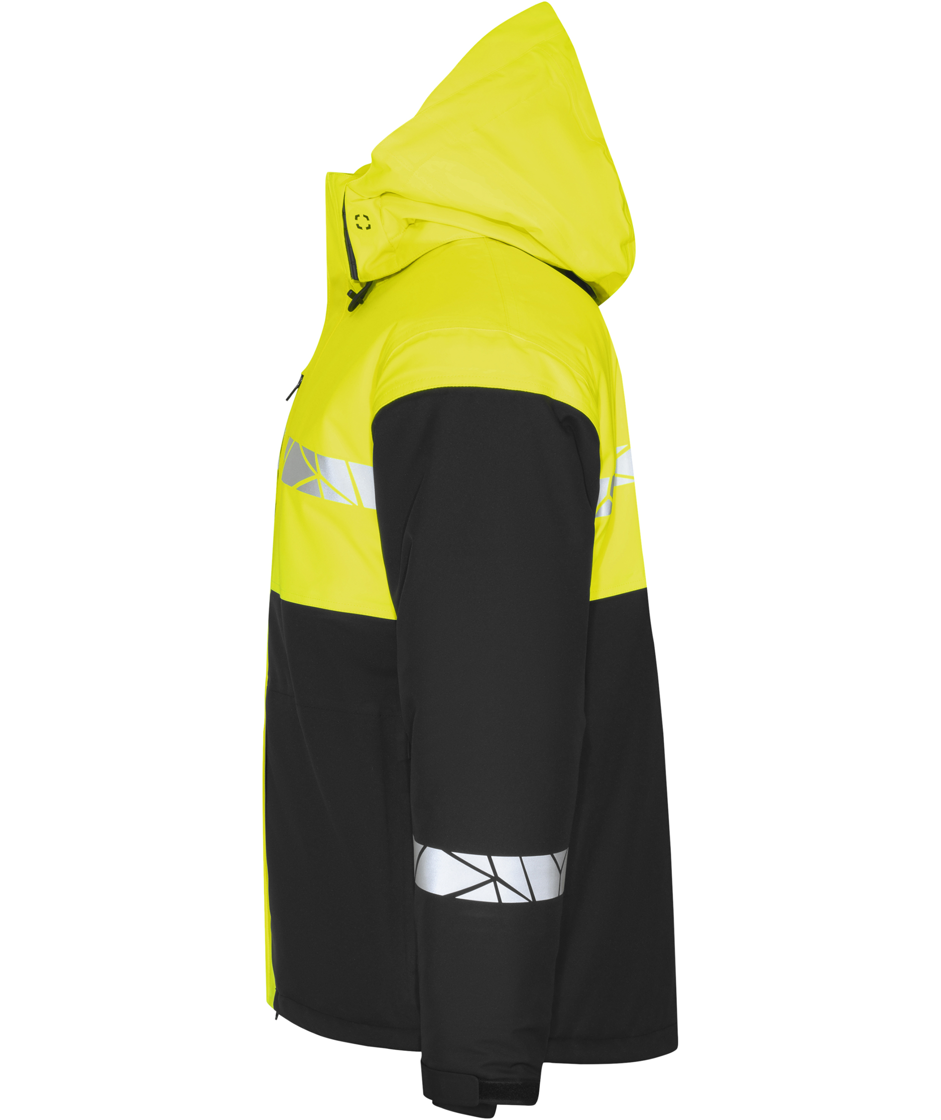 ProJob foret softshelljakke 7413, Svart/Gul, large image number 4