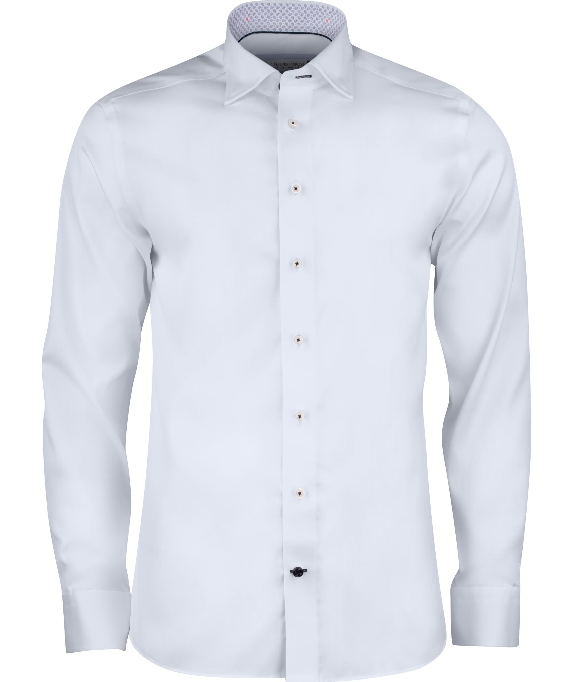 J. Harvest & Frost Twill Red Bow 122 regular fit shirt, White, White, swatch