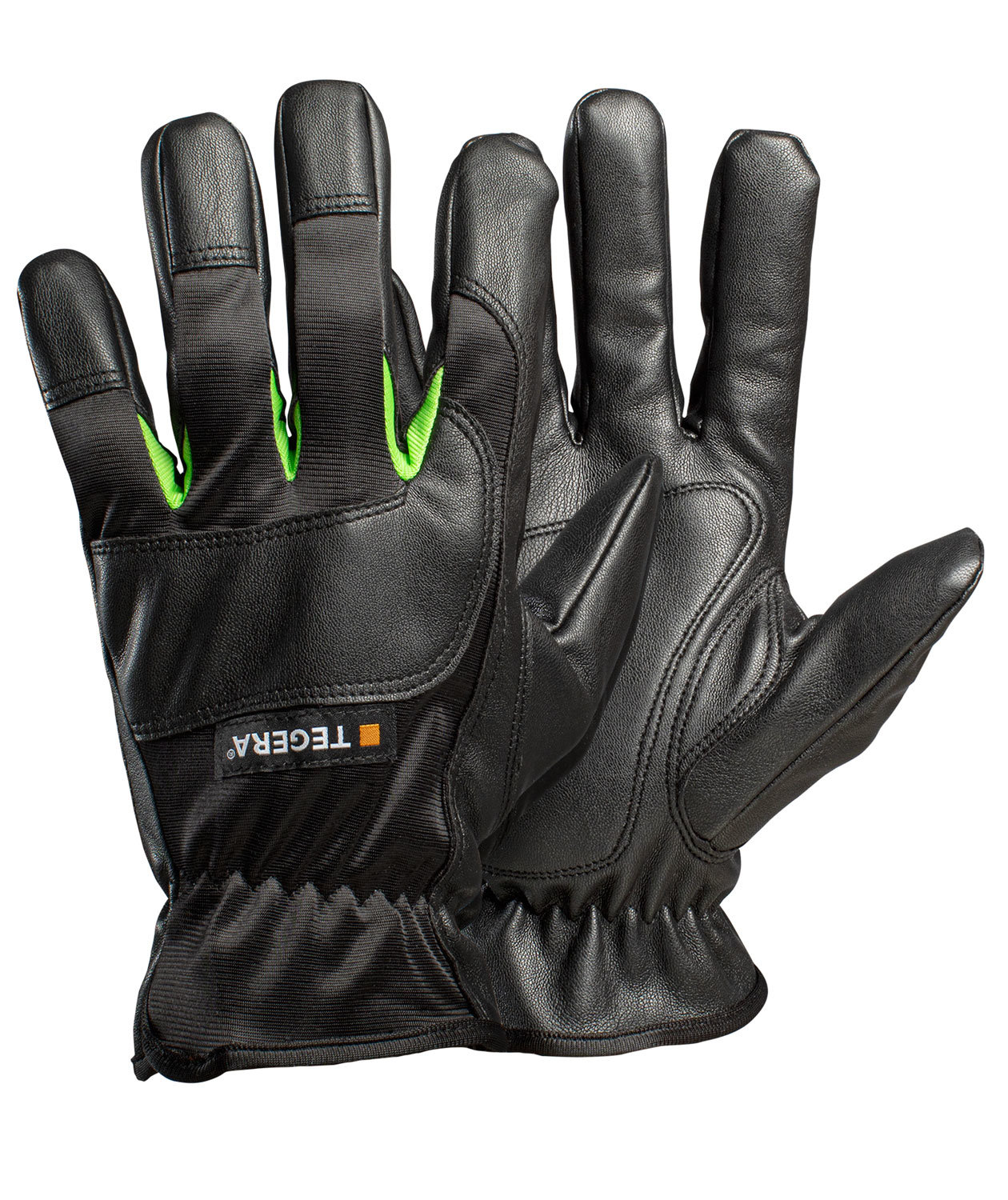 Tegera 516 Arbeitshandschuhe, Schwarz/Gr&uuml;n
