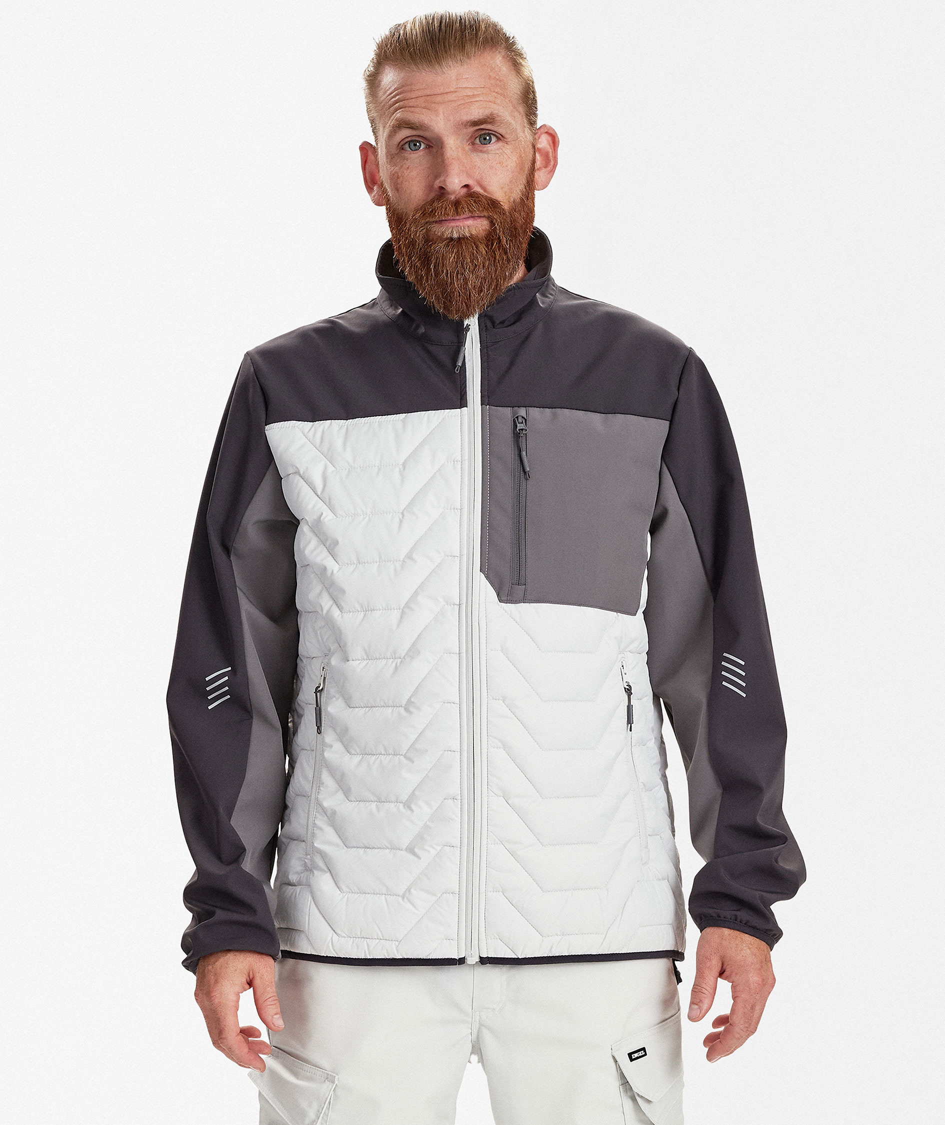 Engel Entire hybridjacka, Bone White/Anthracite Grey, large image number 1