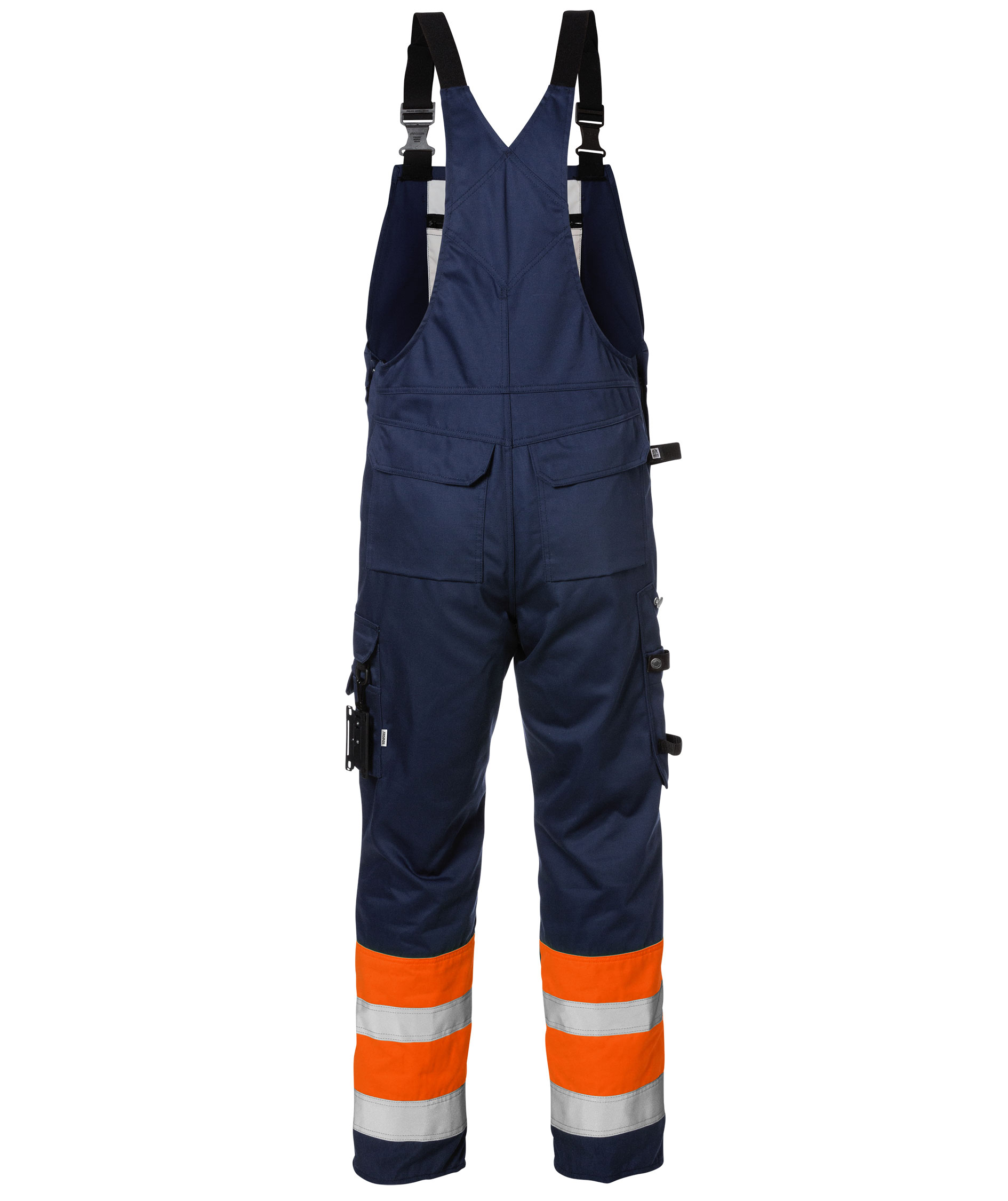 Fristads h&auml;ngselbyxa, Varsel Orange/Marinbl&aring;