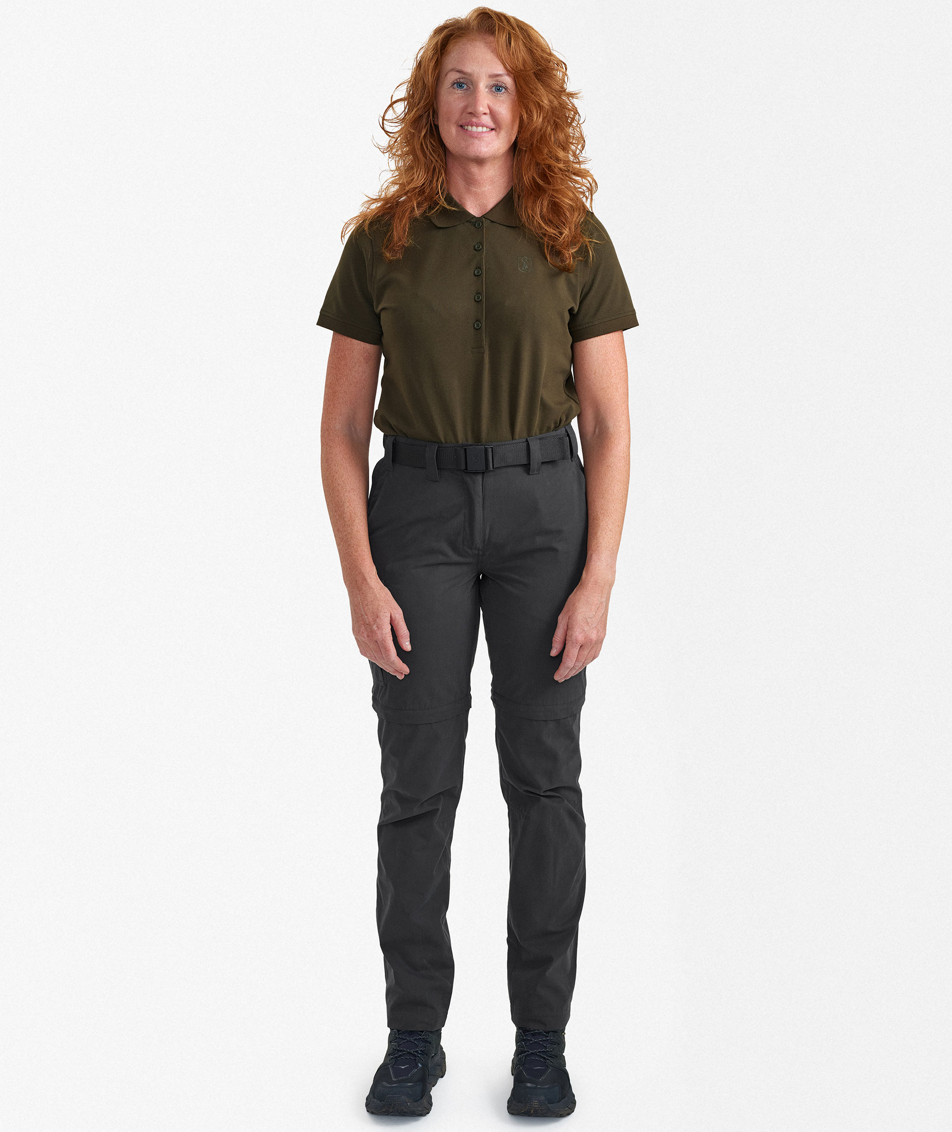 Deerhunter Slogen women's zip-off trousers, Black Ink, large image number 6