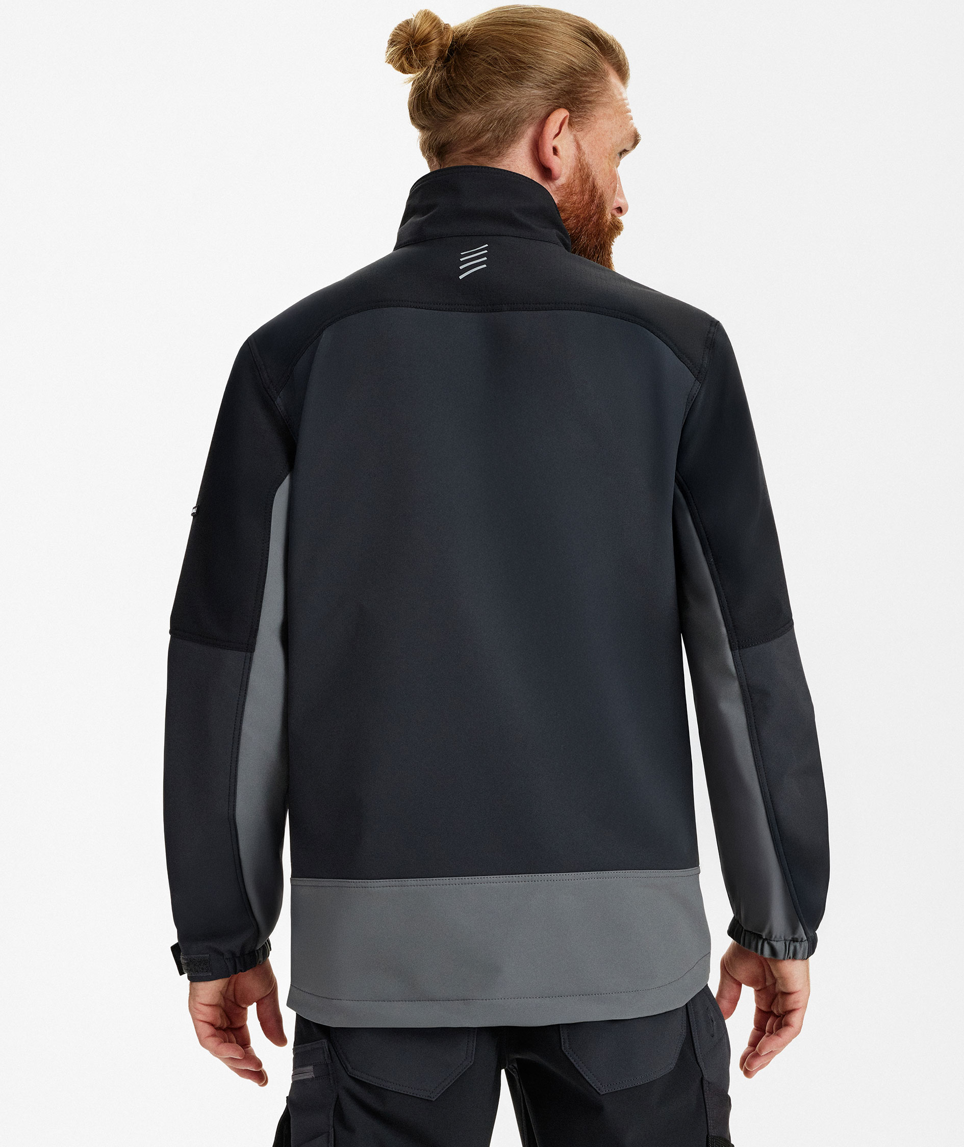 Engel Entire arbetsjacka full stretch, Anthracite Grey/Black, large image number 4