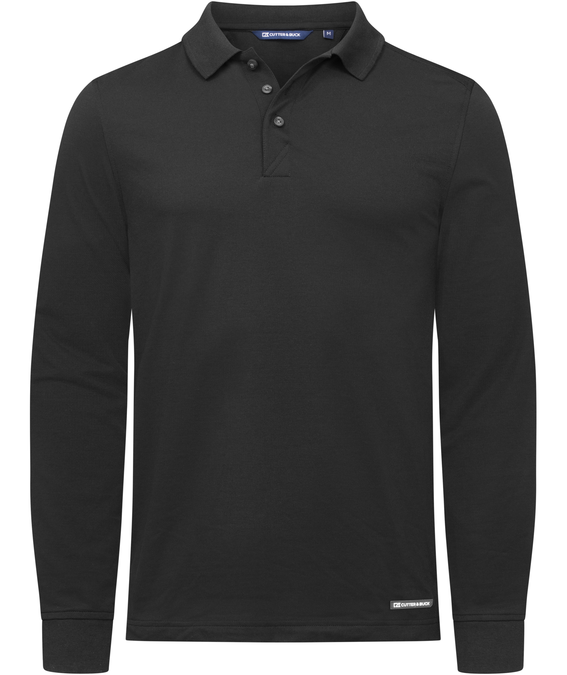 Cutter & Buck Advantage lang&aelig;rmet polo T-shirt, Sort, Sort, swatch